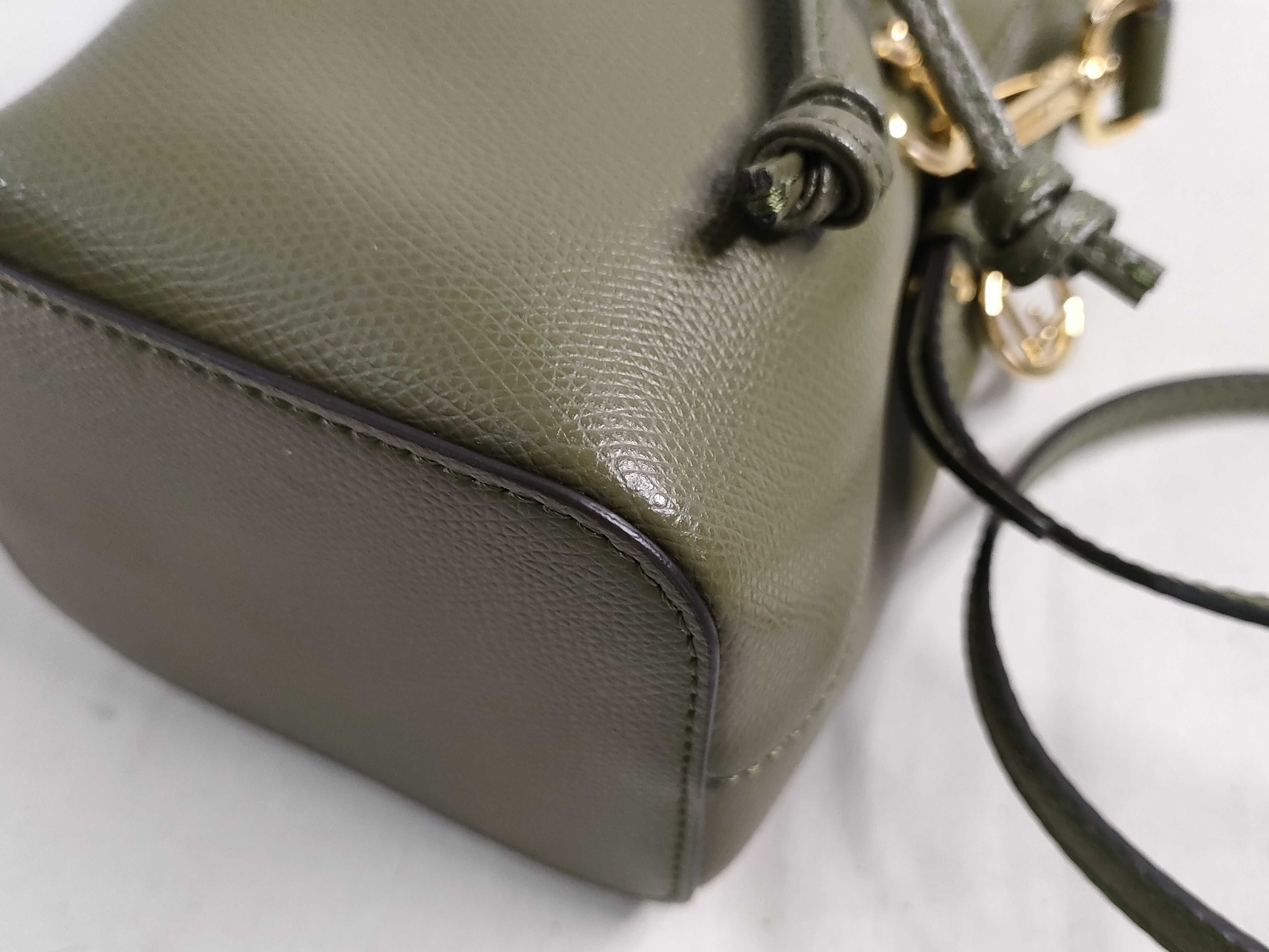 Montresor Mini Leather 2-Way Shoulder Bag, Green Handbag — view 7