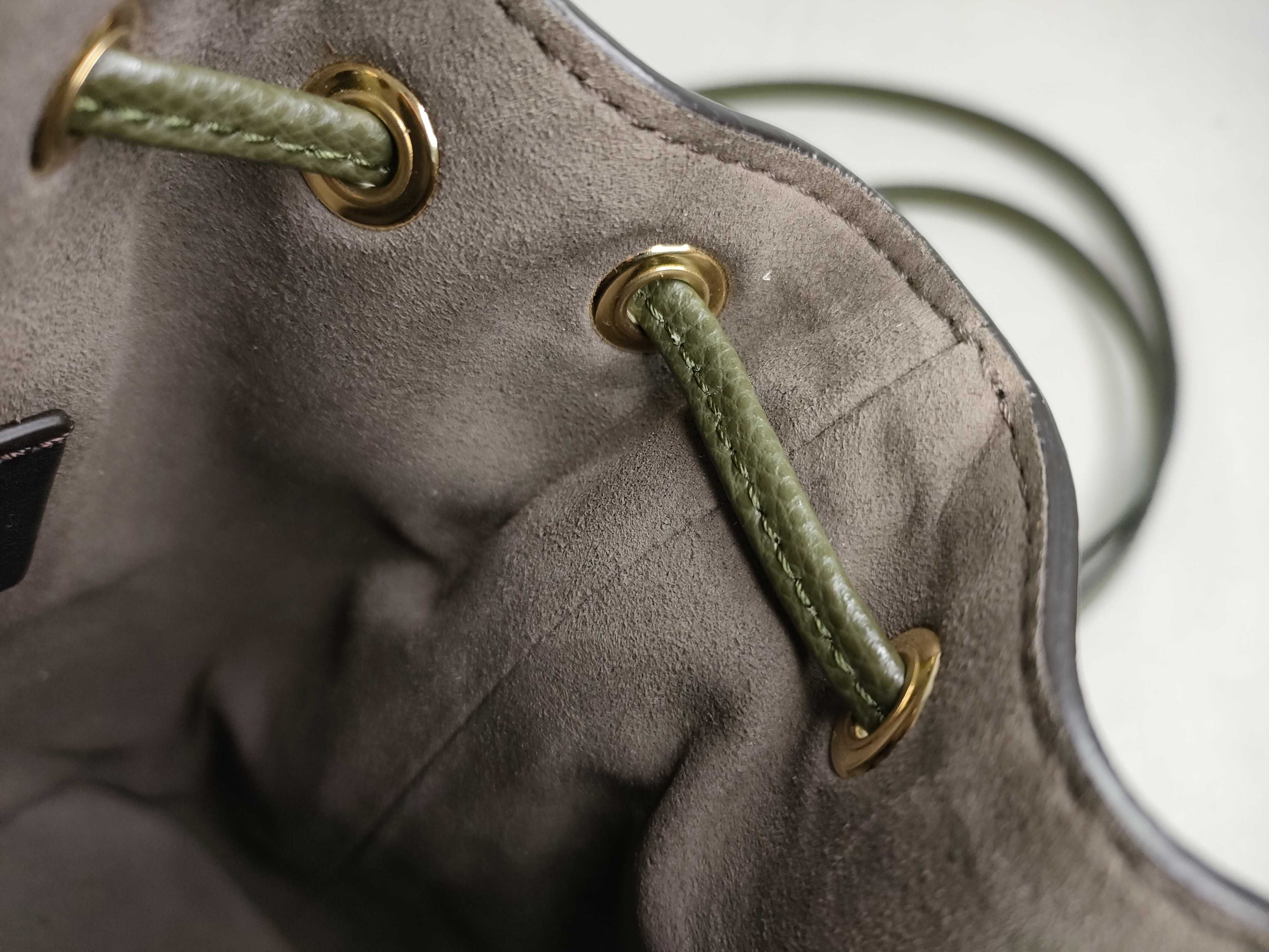 Montresor Mini Leather 2-Way Shoulder Bag, Green Handbag — view 9