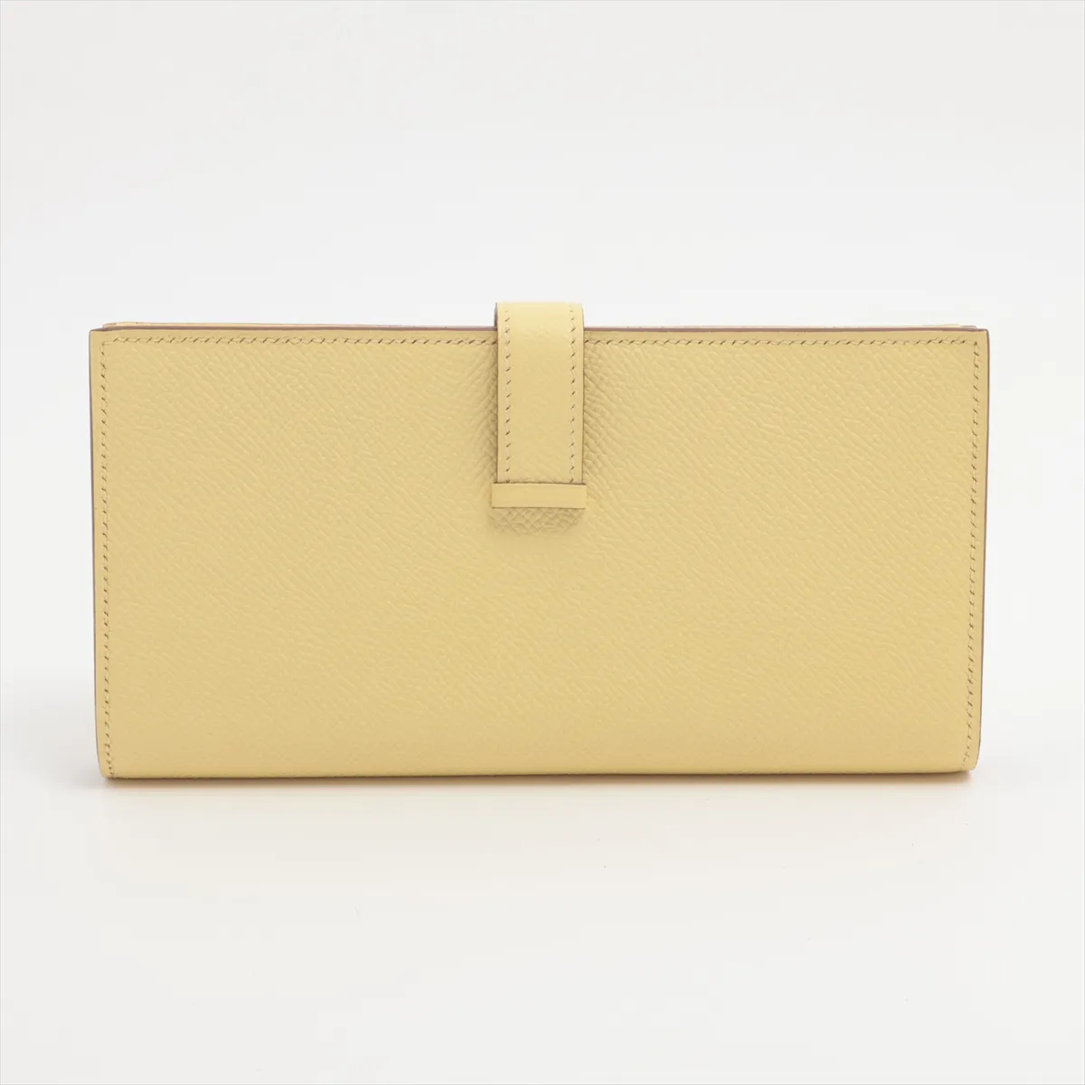 Bearn Soufflé Veau Epsom Long Wallet Jaune Poussin Gold Hardware R:2014 — view 2