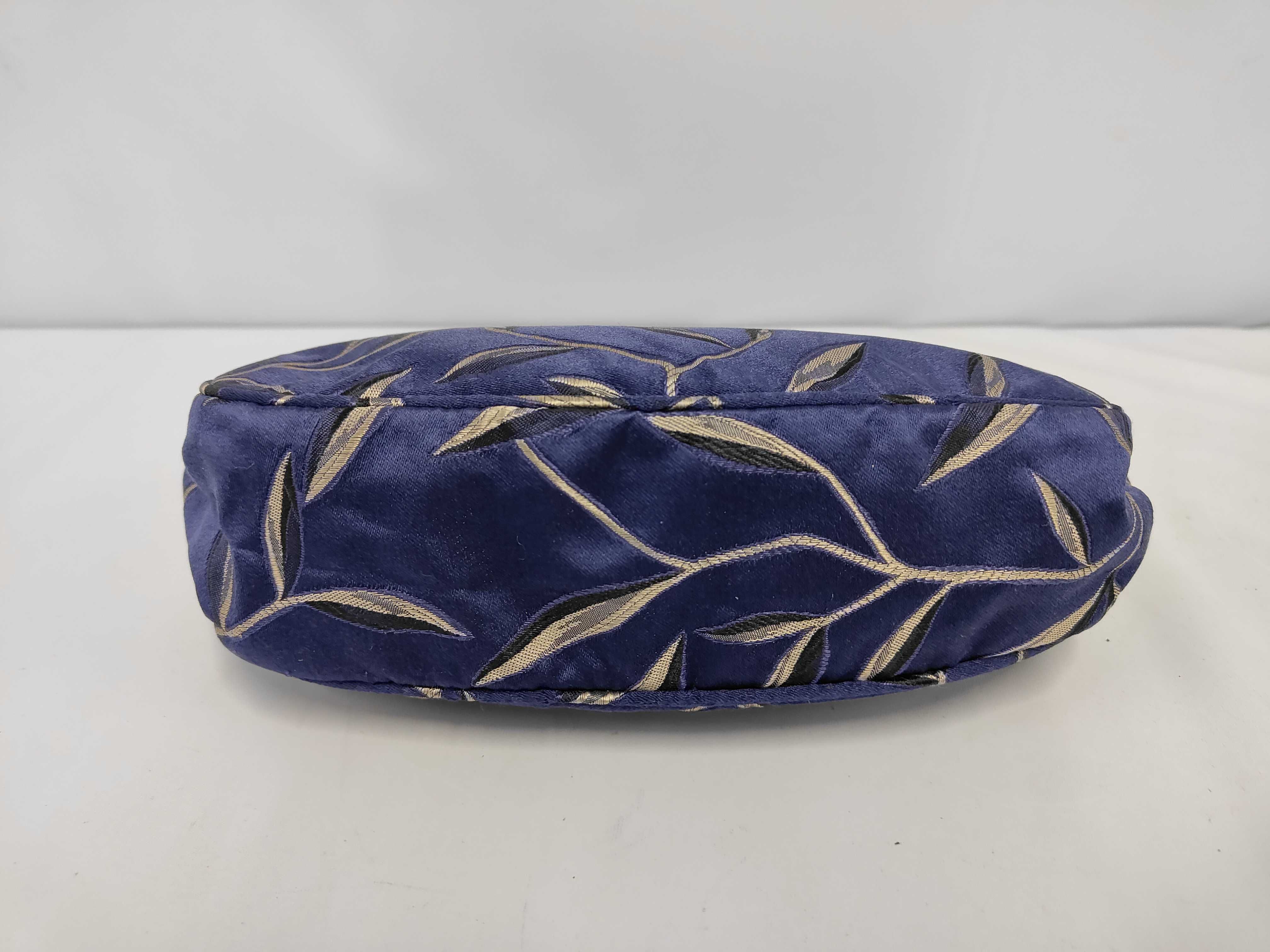 handbag, satin, navy — view 3