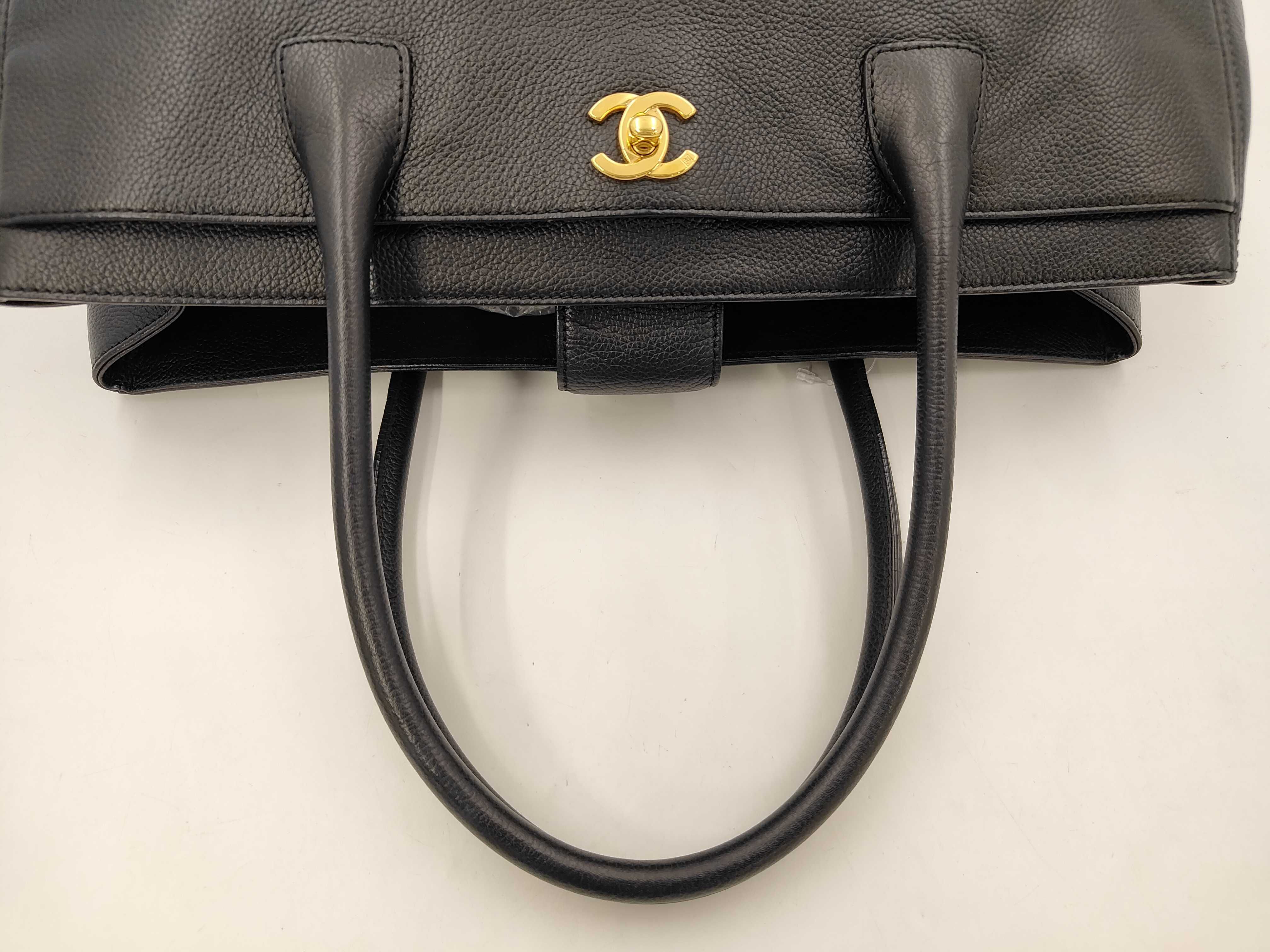 Executive Black Tote Bag with Gold Hardware — view 5