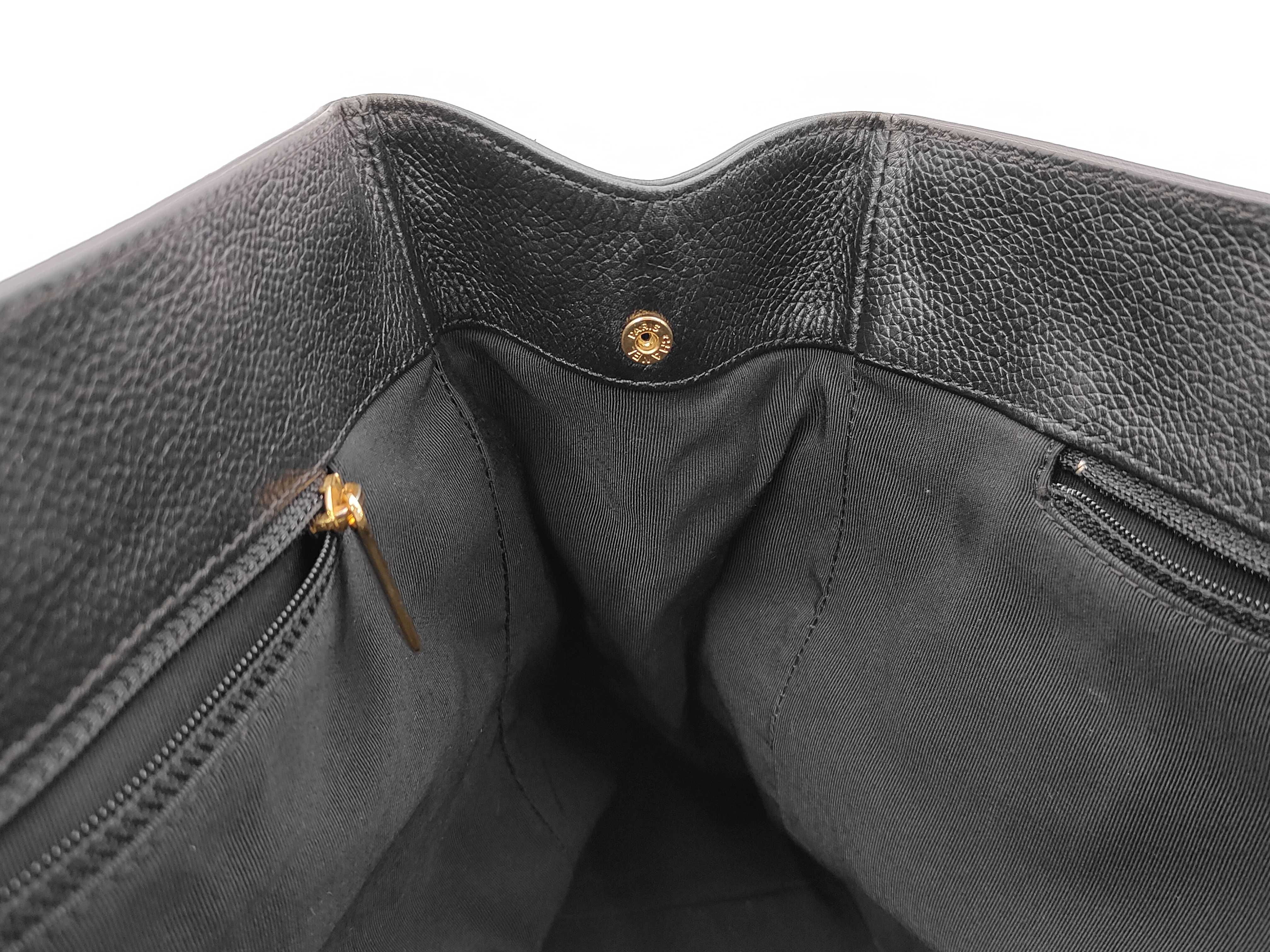 Executive Black Tote Bag with Gold Hardware — view 8