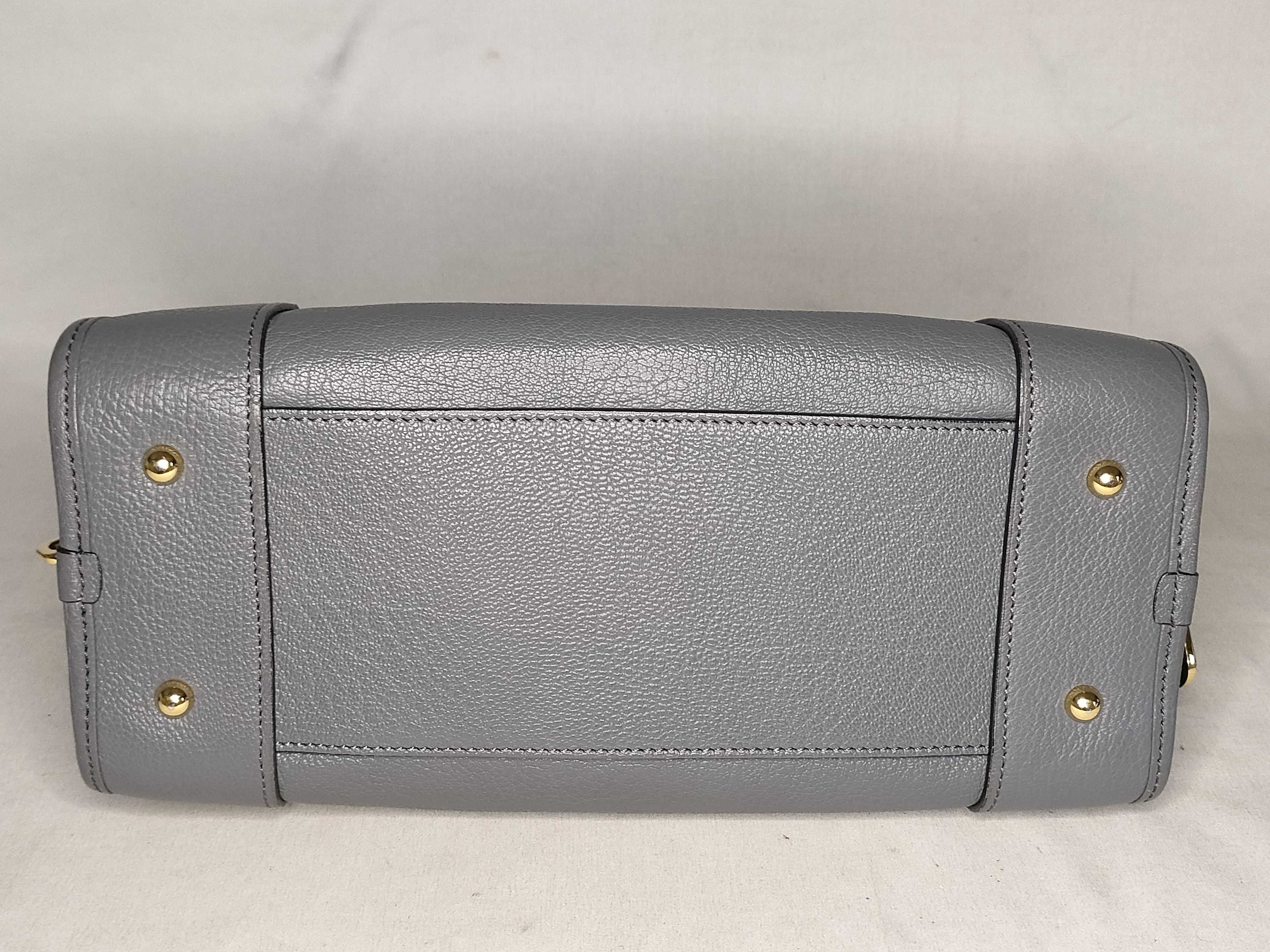 SG- Anagram Amazona 28 Leather Handbag Gray — view 7