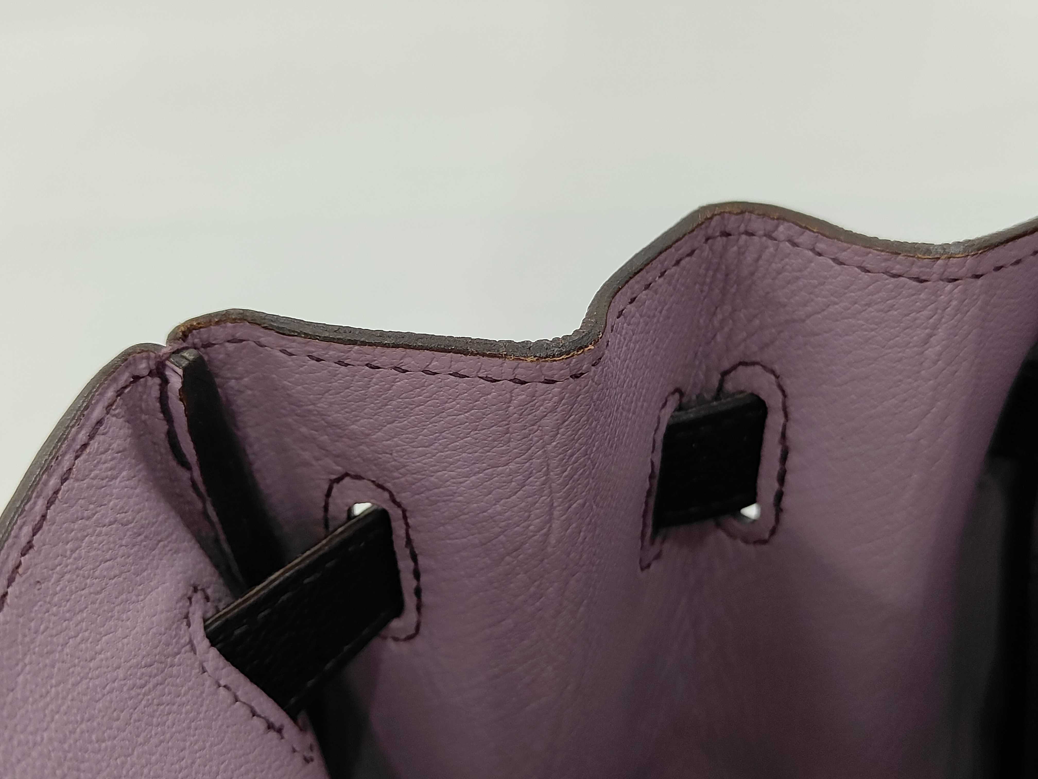Birkin 30 I stamp Chevre leather tote bag — view 9