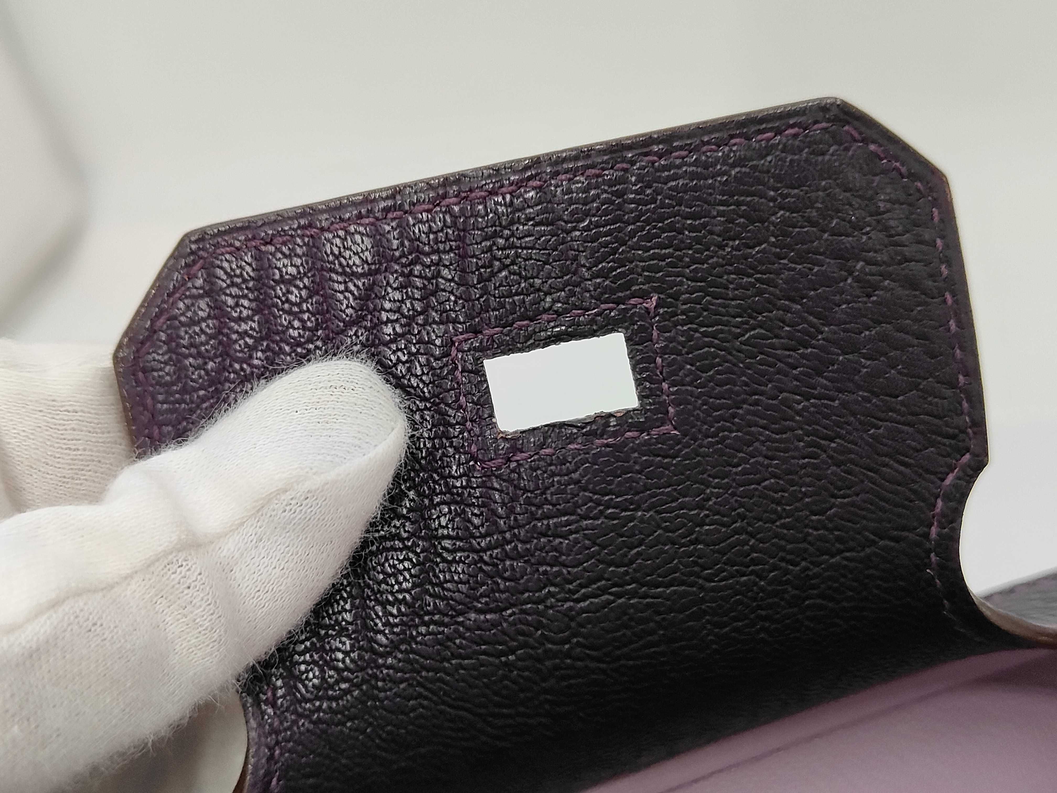 Birkin 30 I stamp Chevre leather tote bag — view 10