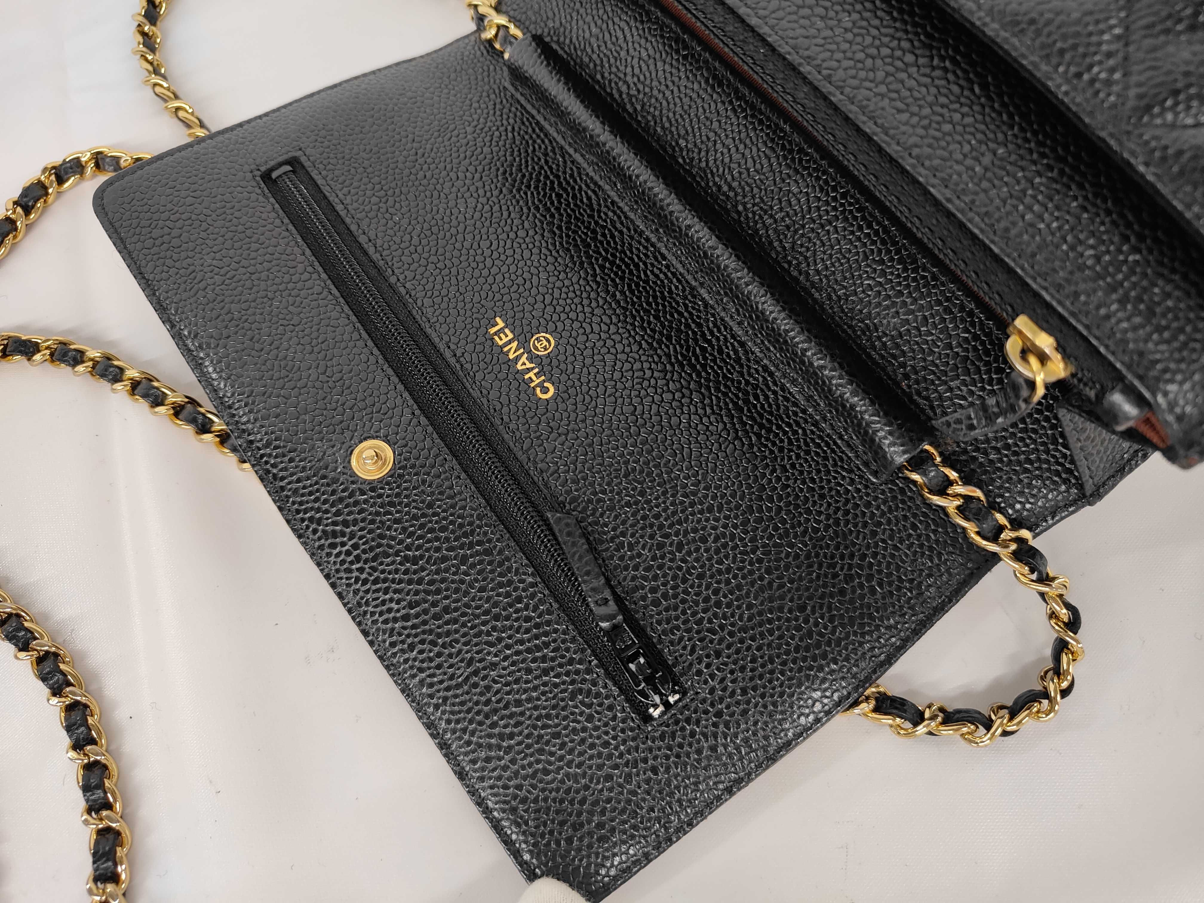 Caviar / Matelassé Chain Wallet Shoulder Bag — view 9
