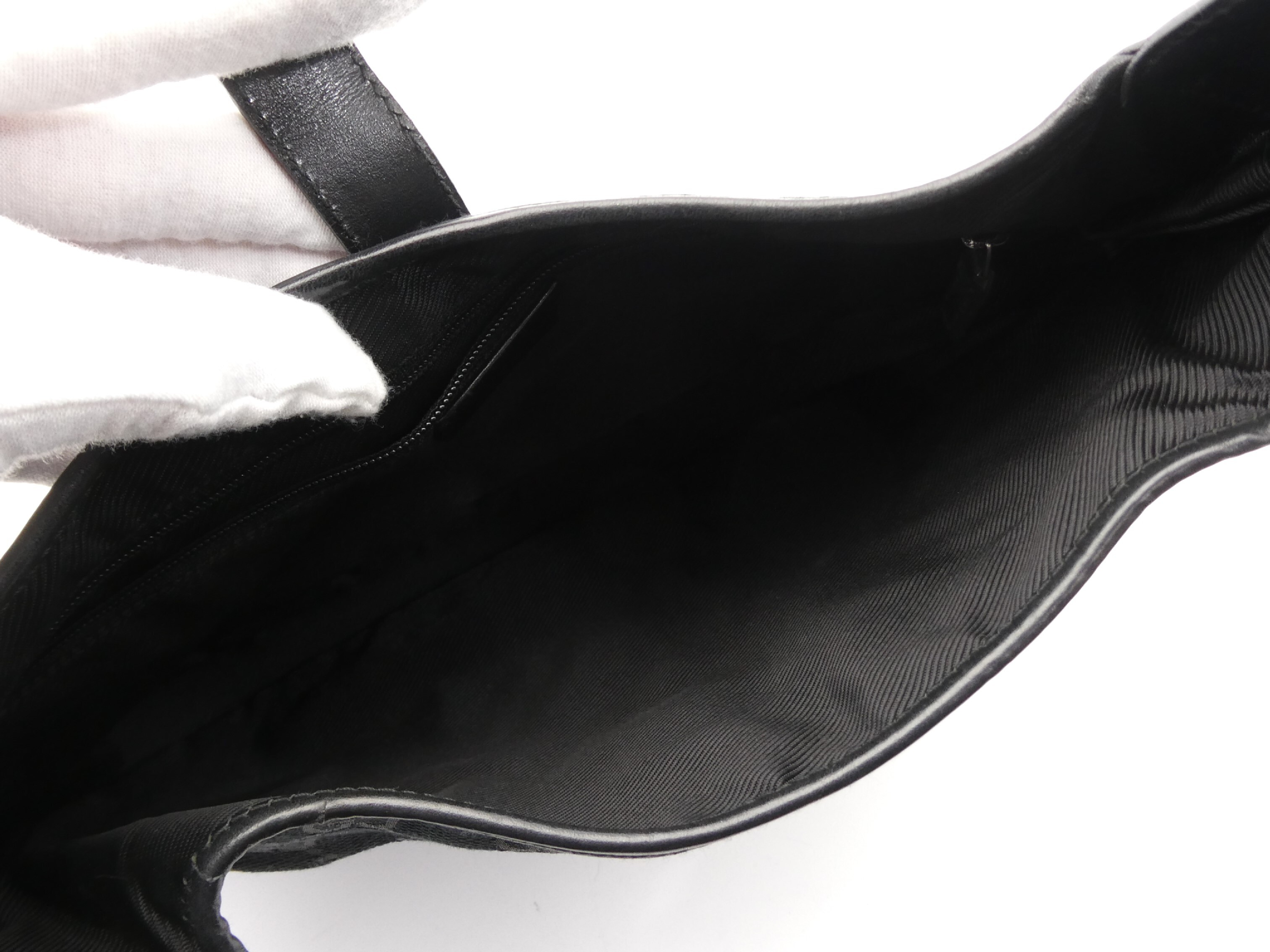 Jackie GG Canvas Leather Shoulder Bag — view 7