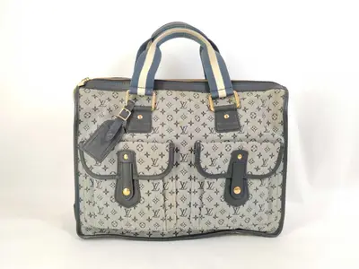 Monogram Mini Louis Vuitton Navy Monogram Mini Sac Marie Kate M42341 Tote Bag