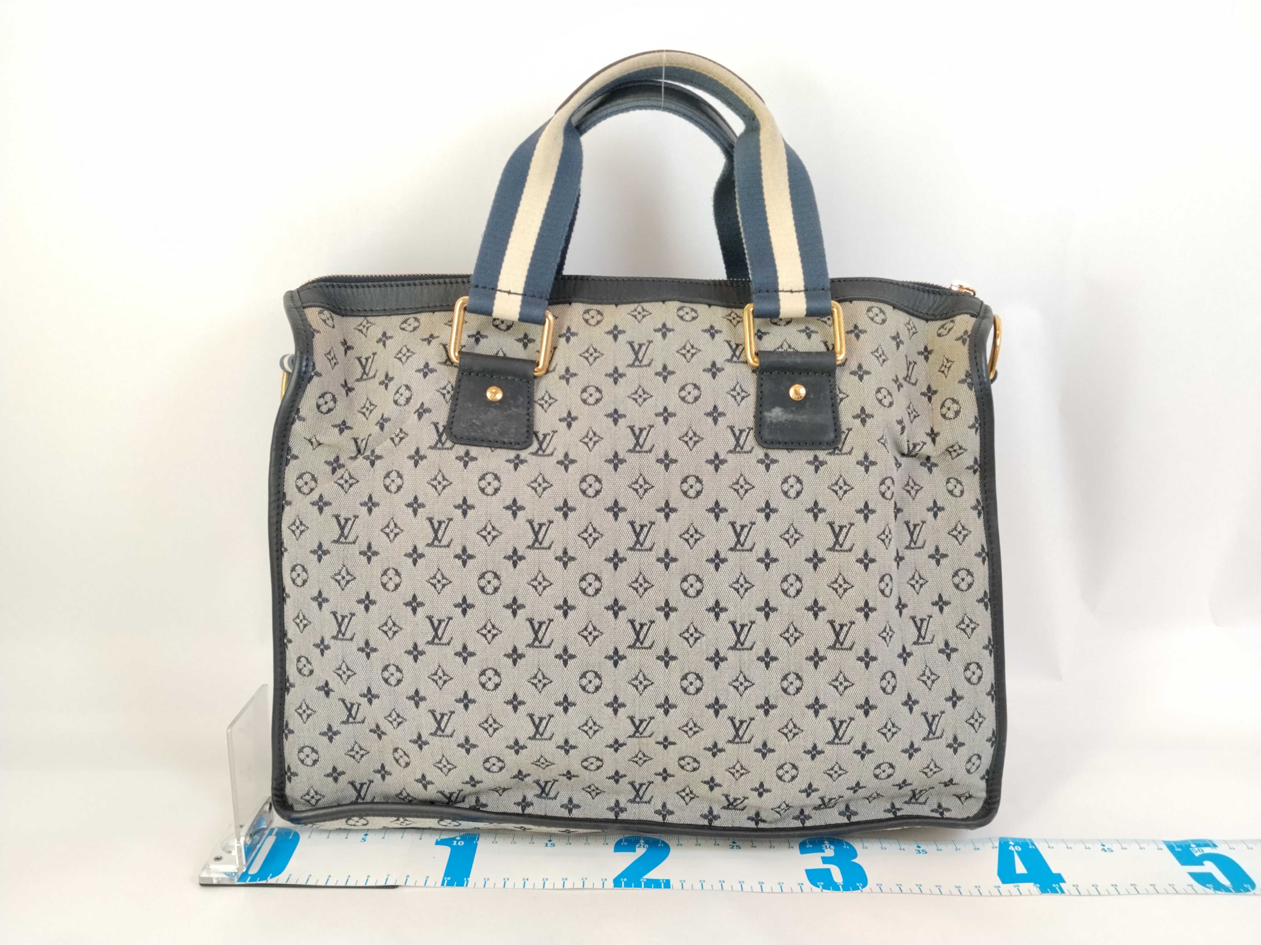 Monogram Mini Louis Vuitton Navy Monogram Mini Sac Marie Kate M42341 Tote Bag — view 2