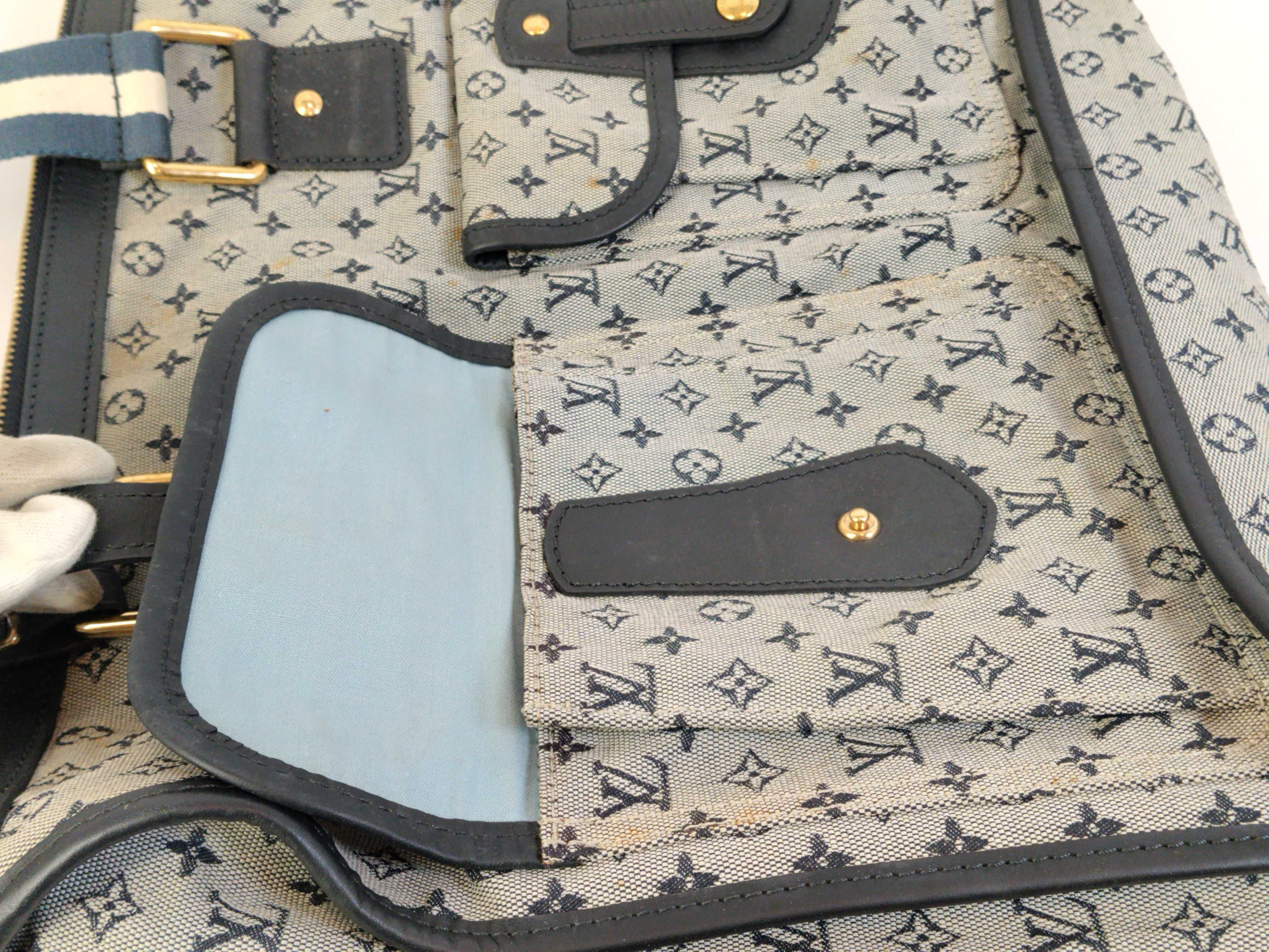 Monogram Mini Louis Vuitton Navy Monogram Mini Sac Marie Kate M42341 Tote Bag — view 13