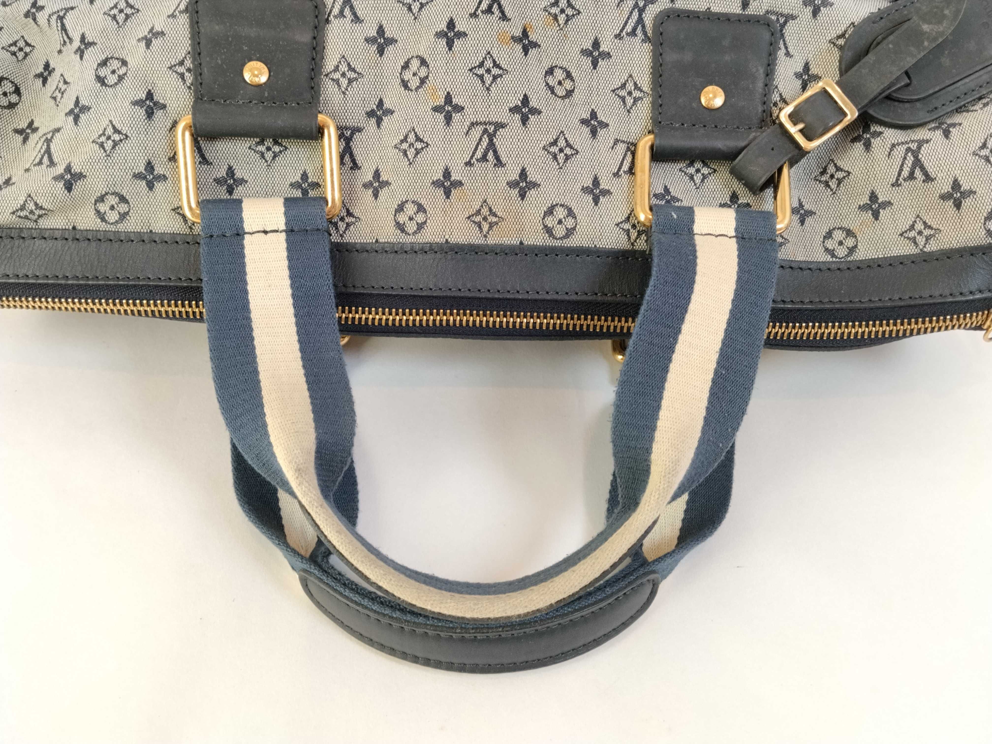 Monogram Mini Louis Vuitton Navy Monogram Mini Sac Marie Kate M42341 Tote Bag — view 3