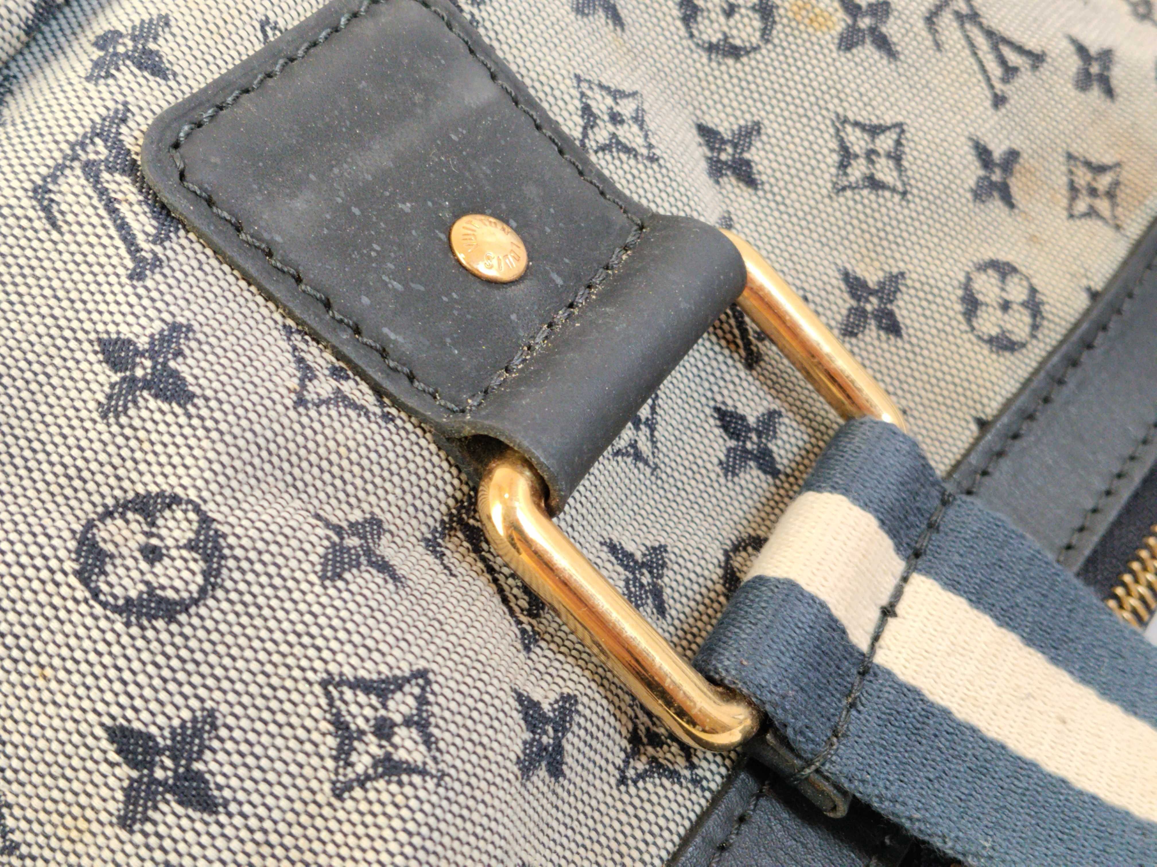 Monogram Mini Louis Vuitton Navy Monogram Mini Sac Marie Kate M42341 Tote Bag — view 6