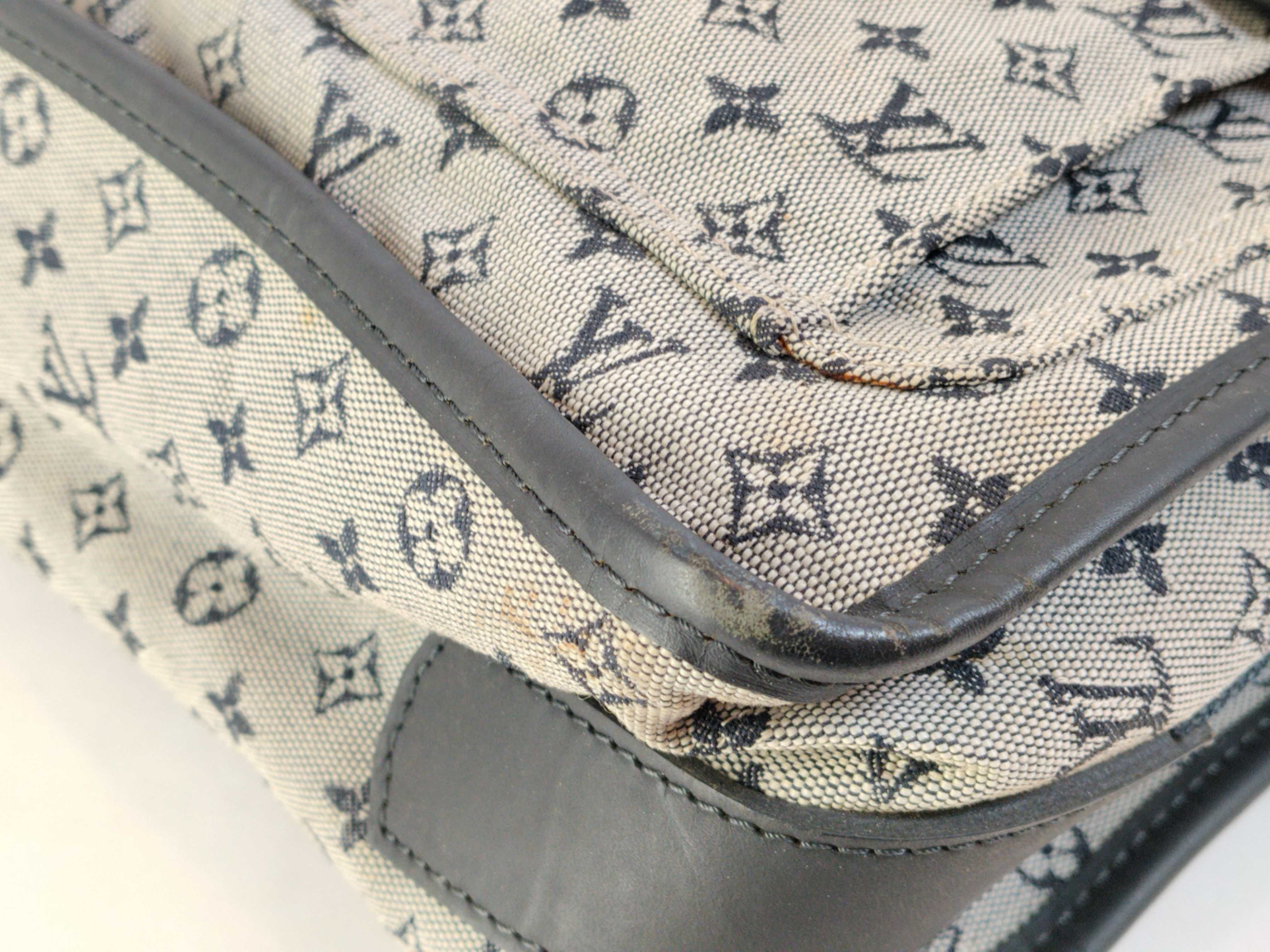 Monogram Mini Louis Vuitton Navy Monogram Mini Sac Marie Kate M42341 Tote Bag — view 7