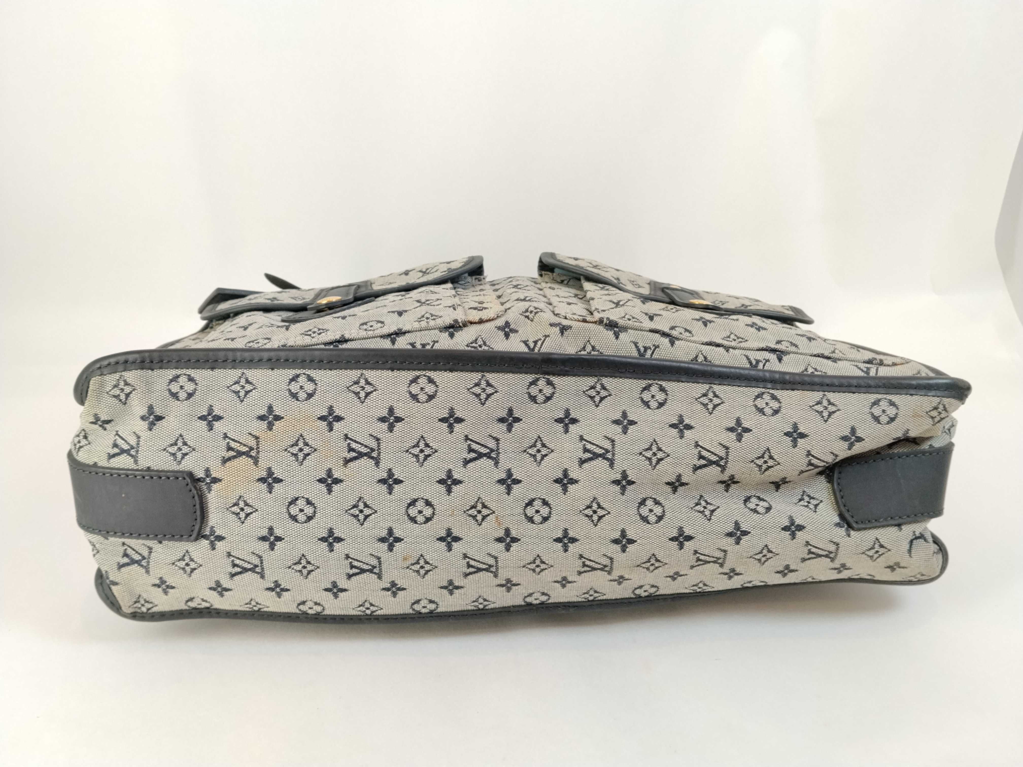 Monogram Mini Louis Vuitton Navy Monogram Mini Sac Marie Kate M42341 Tote Bag — view 8