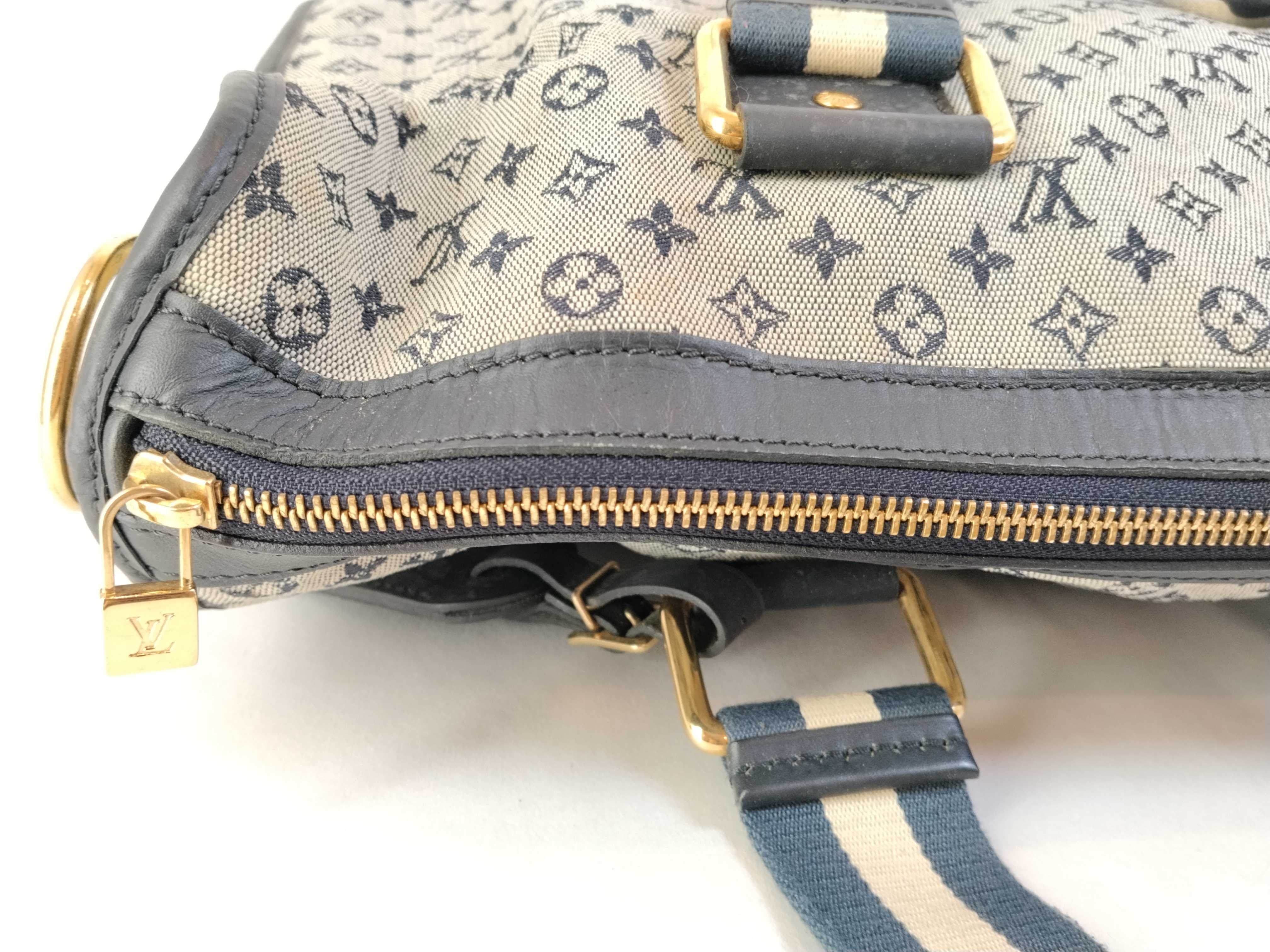 Monogram Mini Louis Vuitton Navy Monogram Mini Sac Marie Kate M42341 Tote Bag — view 9