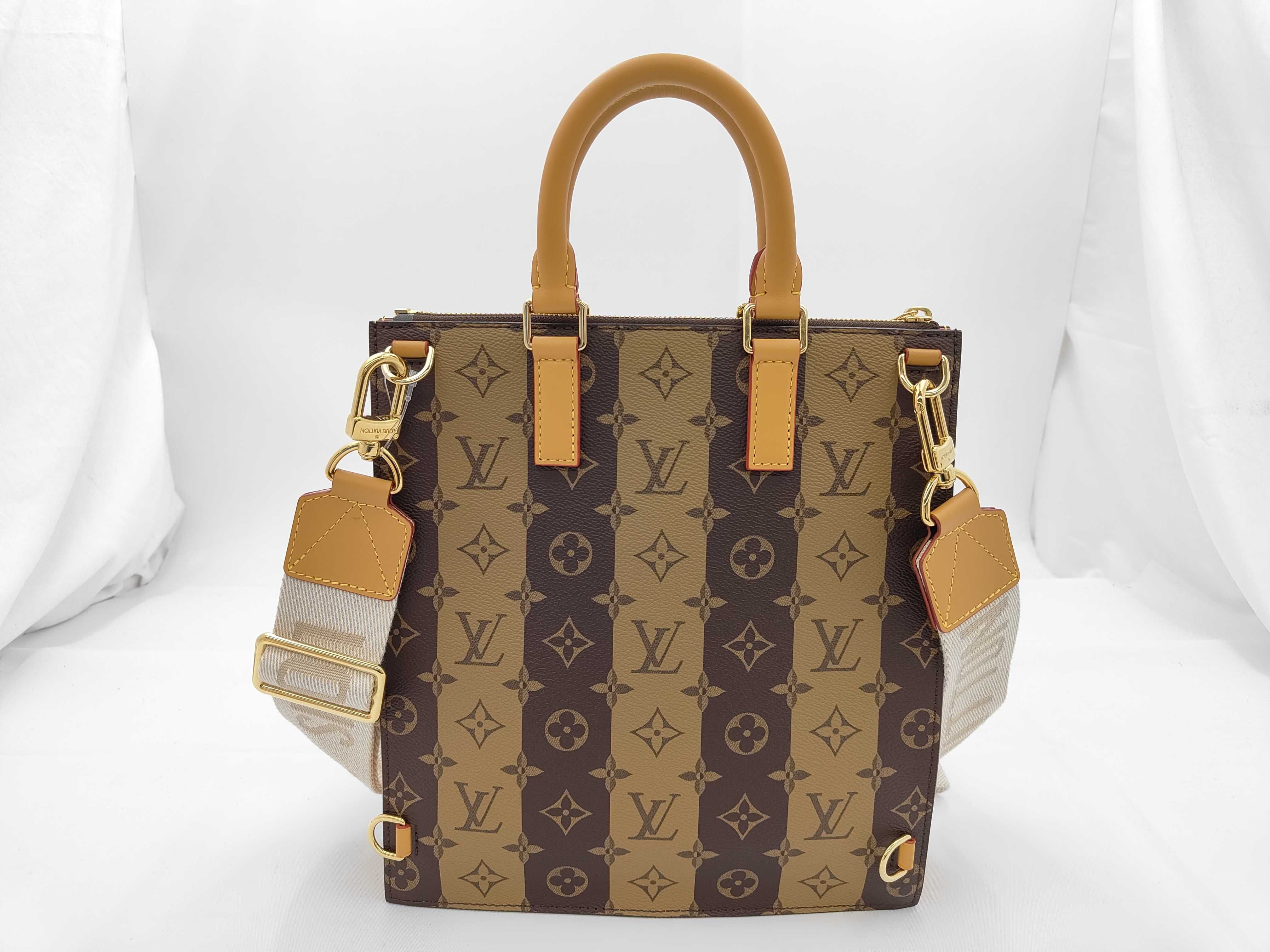 Monogram Stripe Sac Plat Messenger M45969 RFID Tote Bag — view 2