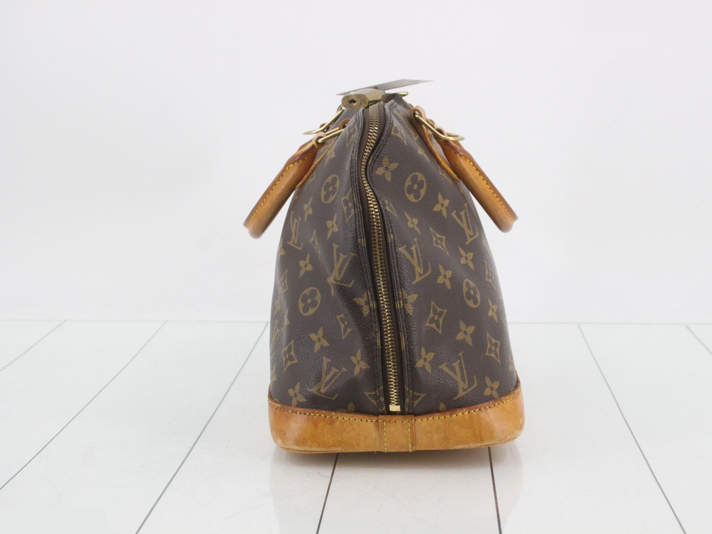 Alma PM Monogram Brown Handbag — view 4