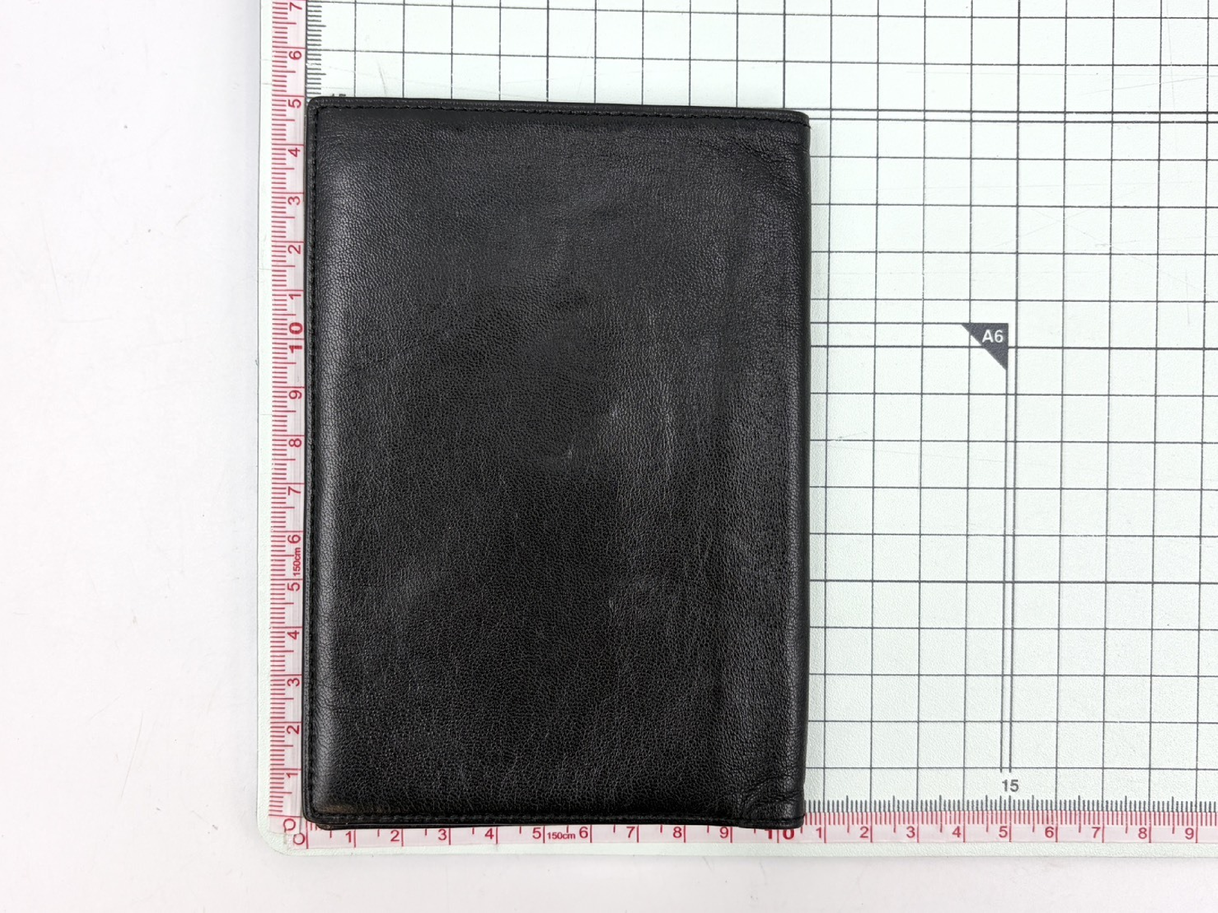 passport holder/card case, leather, business card holder, card case, pass case, business card holder, black. — view 2