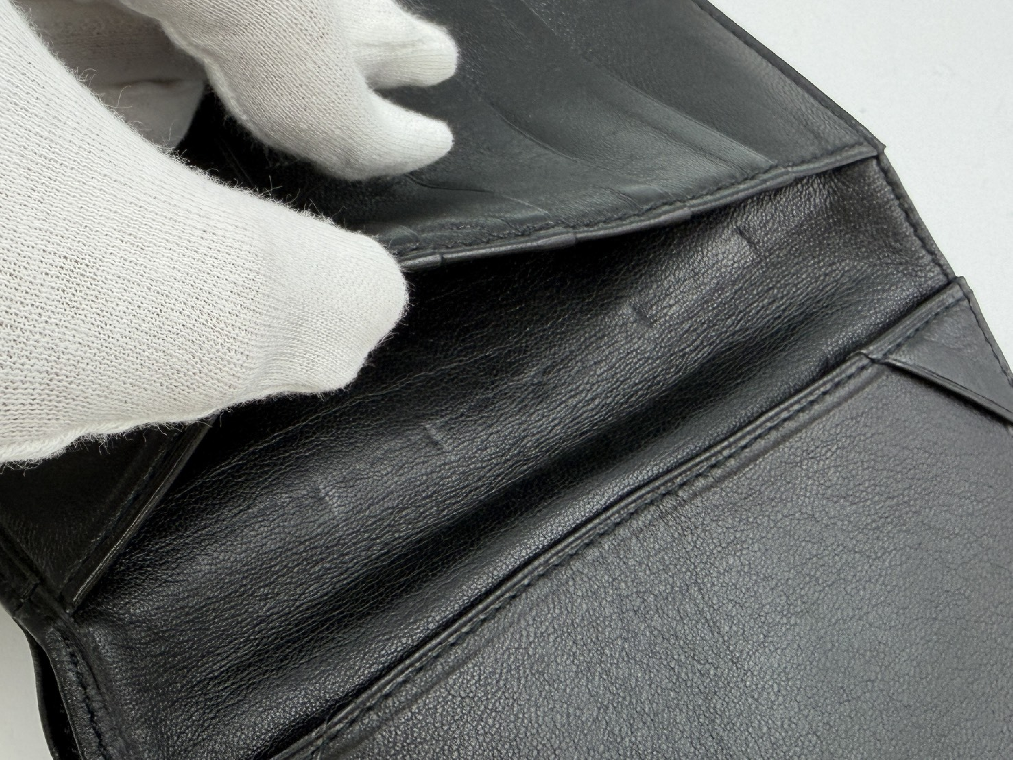 passport holder/card case, leather, business card holder, card case, pass case, business card holder, black. — view 9
