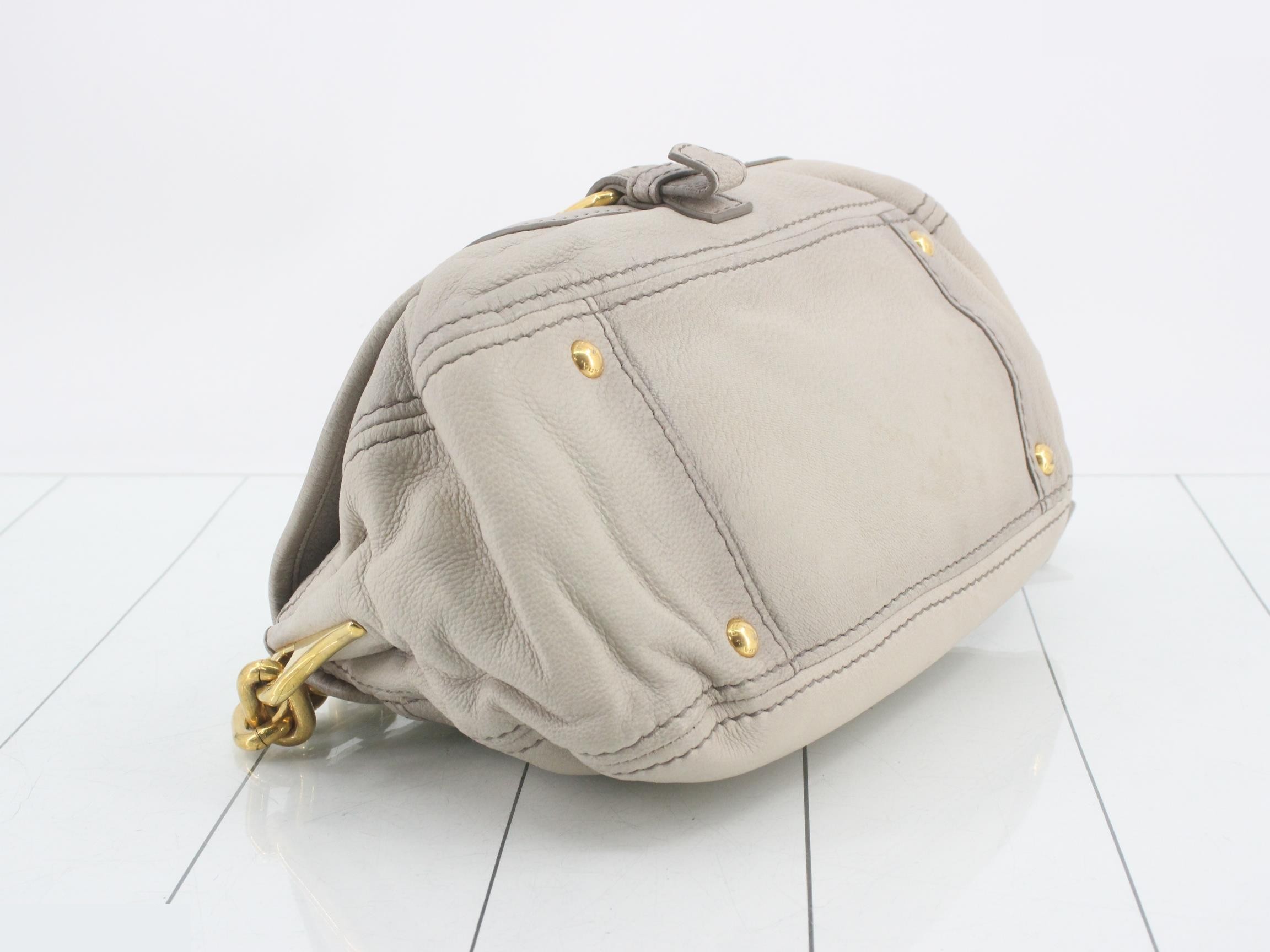 Leather chain shoulder bag with card holder — view 5