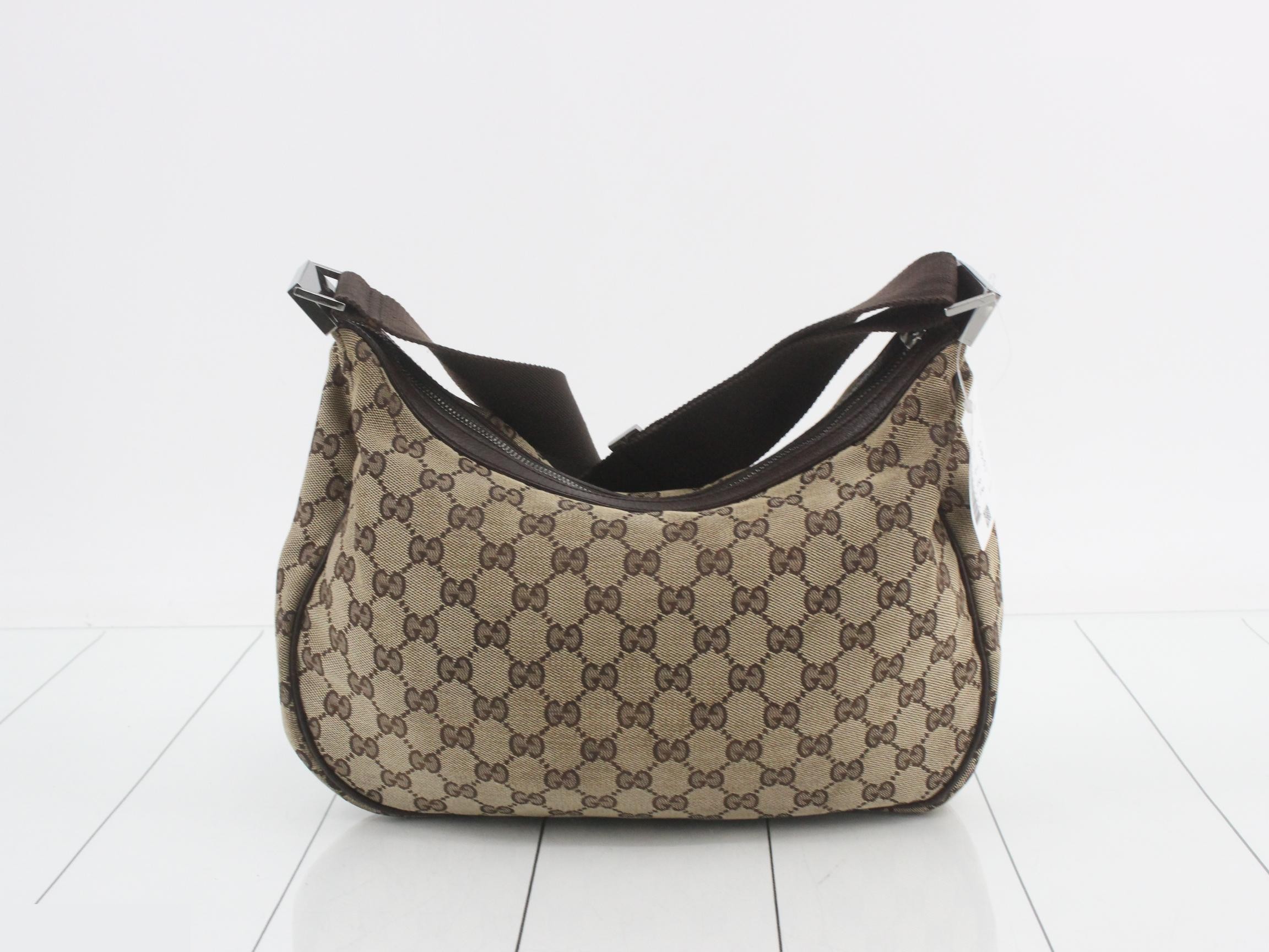 GG Canvas Shoulder Bag, Beige, 122790 — view 2