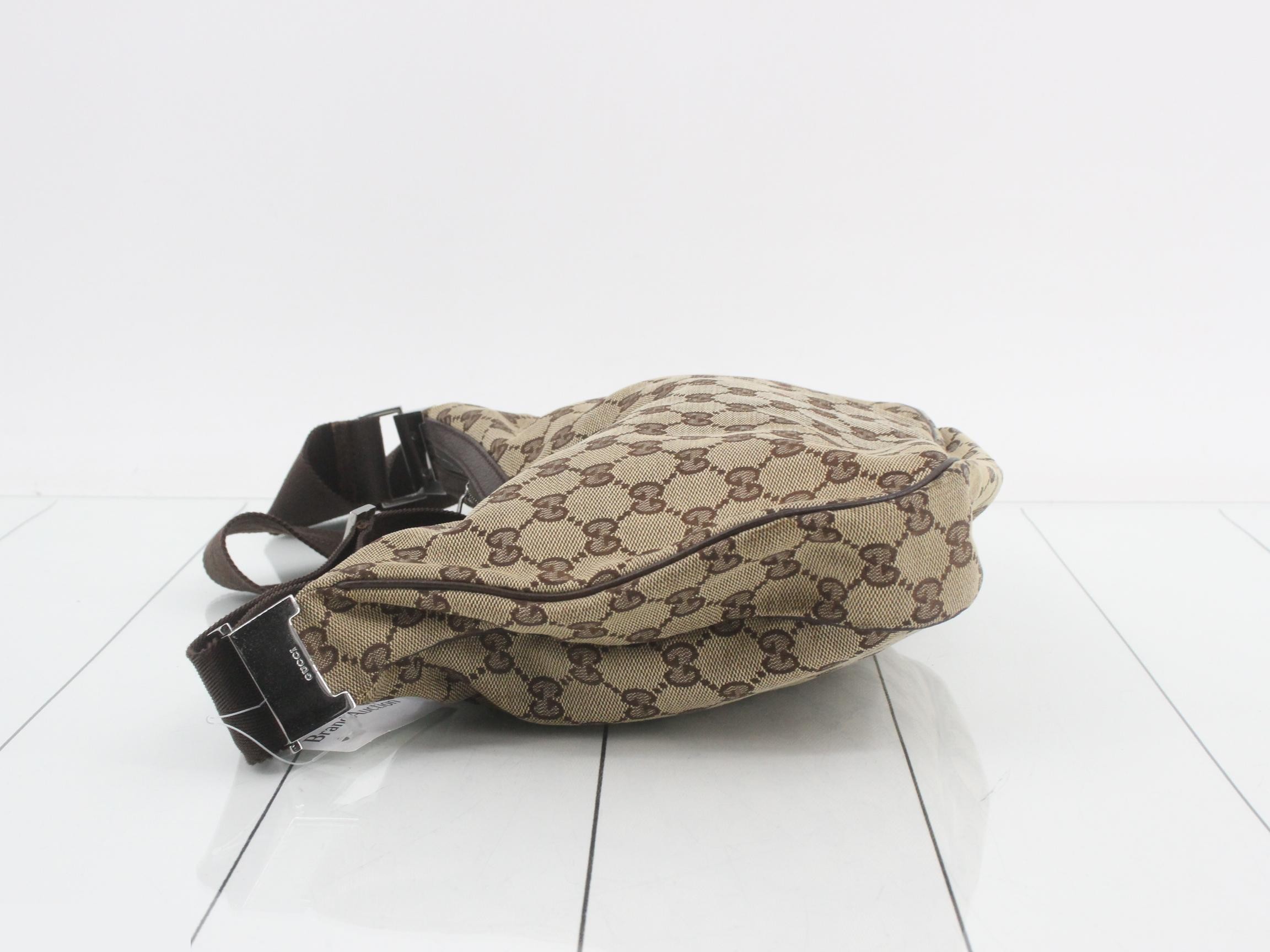 GG Canvas Shoulder Bag, Beige, 122790 — view 4