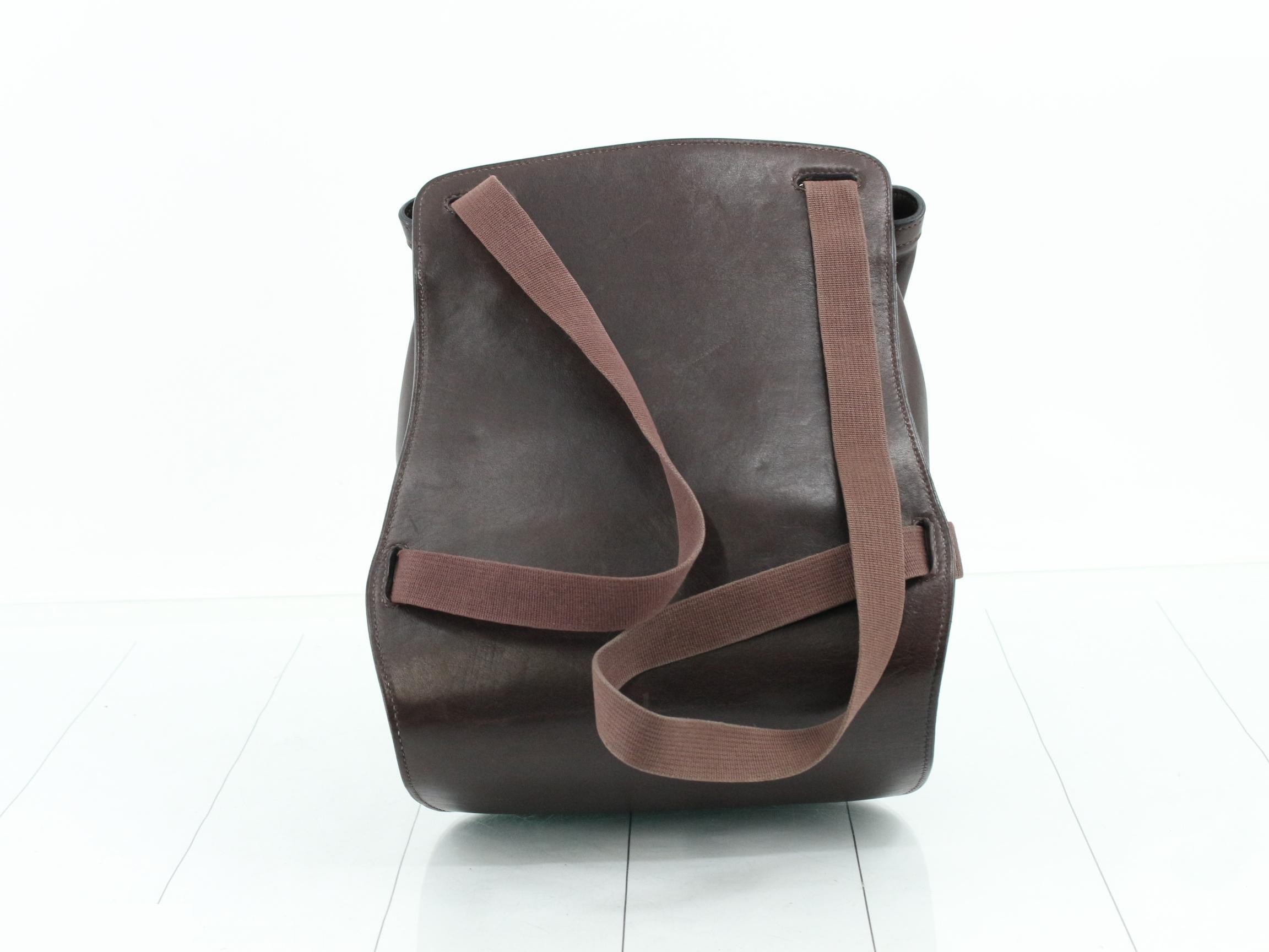 Sherpa PM Evercalf Leather, D stamp, Brown — view 2