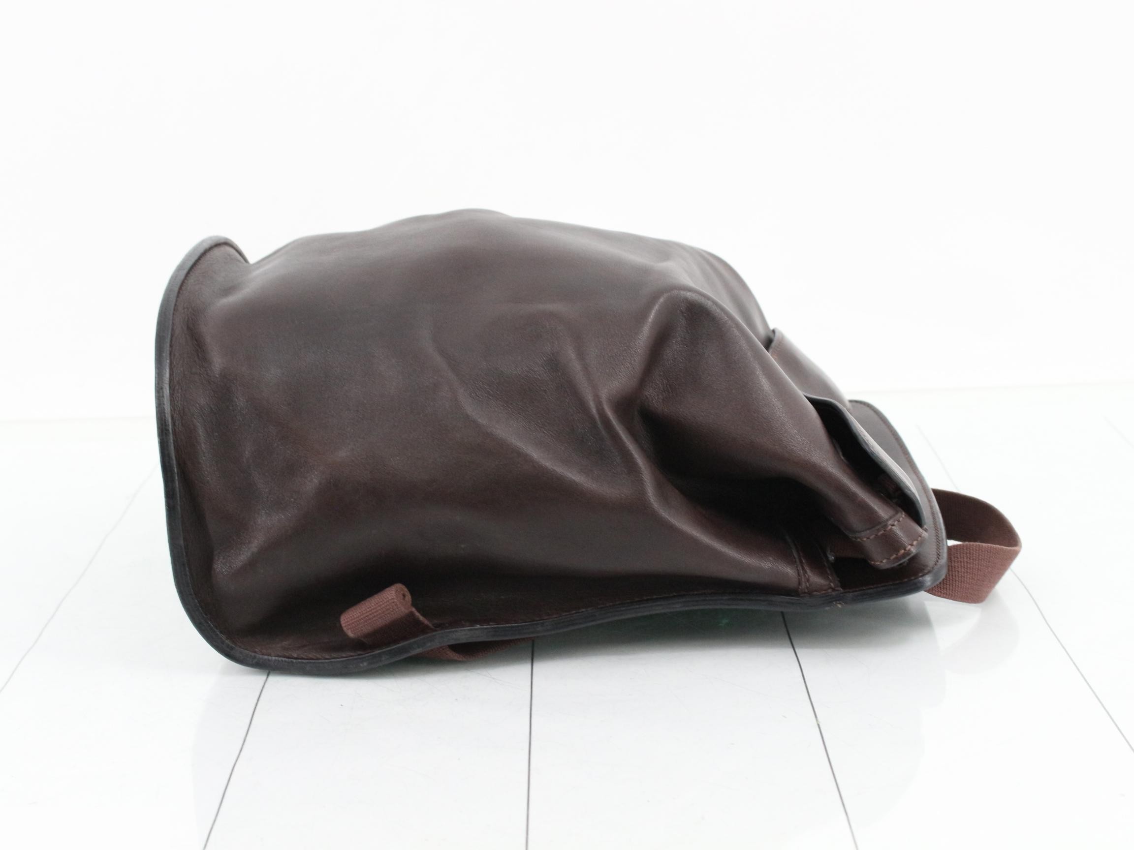 Sherpa PM Evercalf Leather, D stamp, Brown — view 3