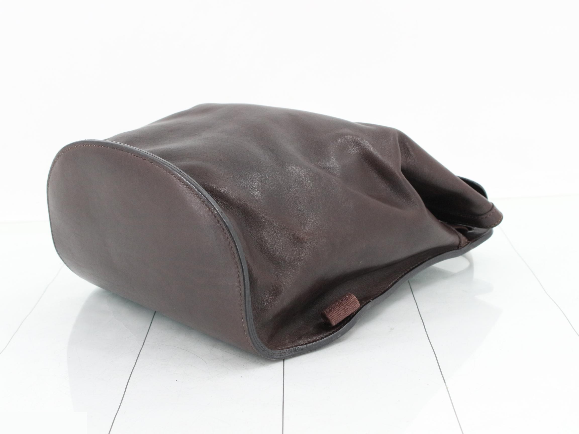 Sherpa PM Evercalf Leather, D stamp, Brown — view 6