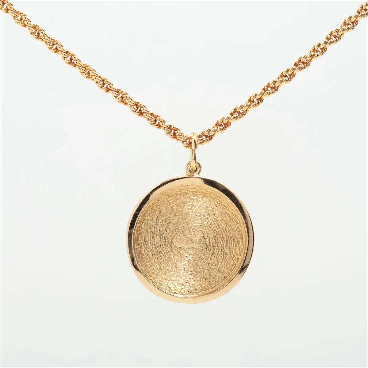 logo necklace, GP gold, — view 2