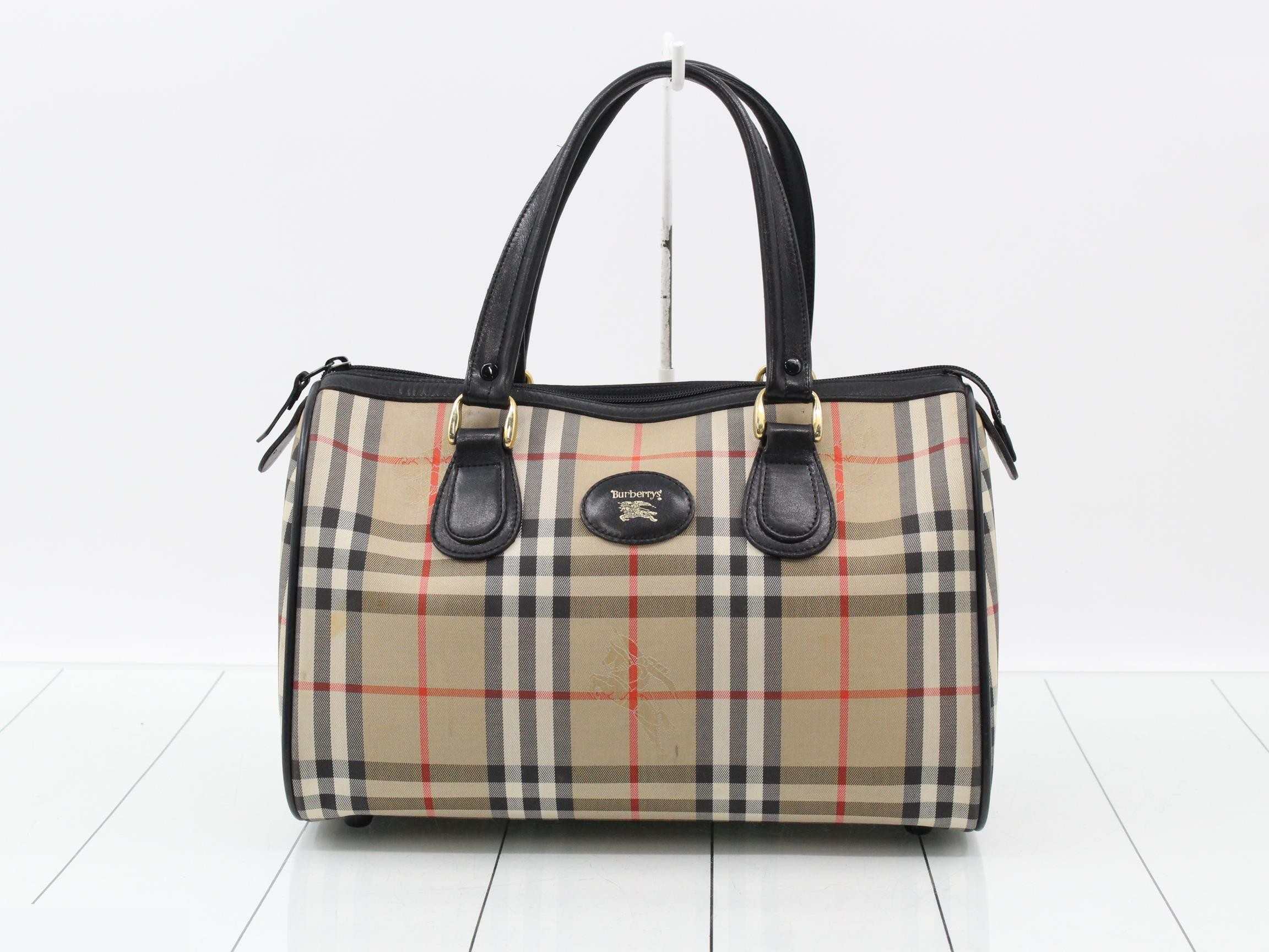 Nova Check Handbag Boston Bag