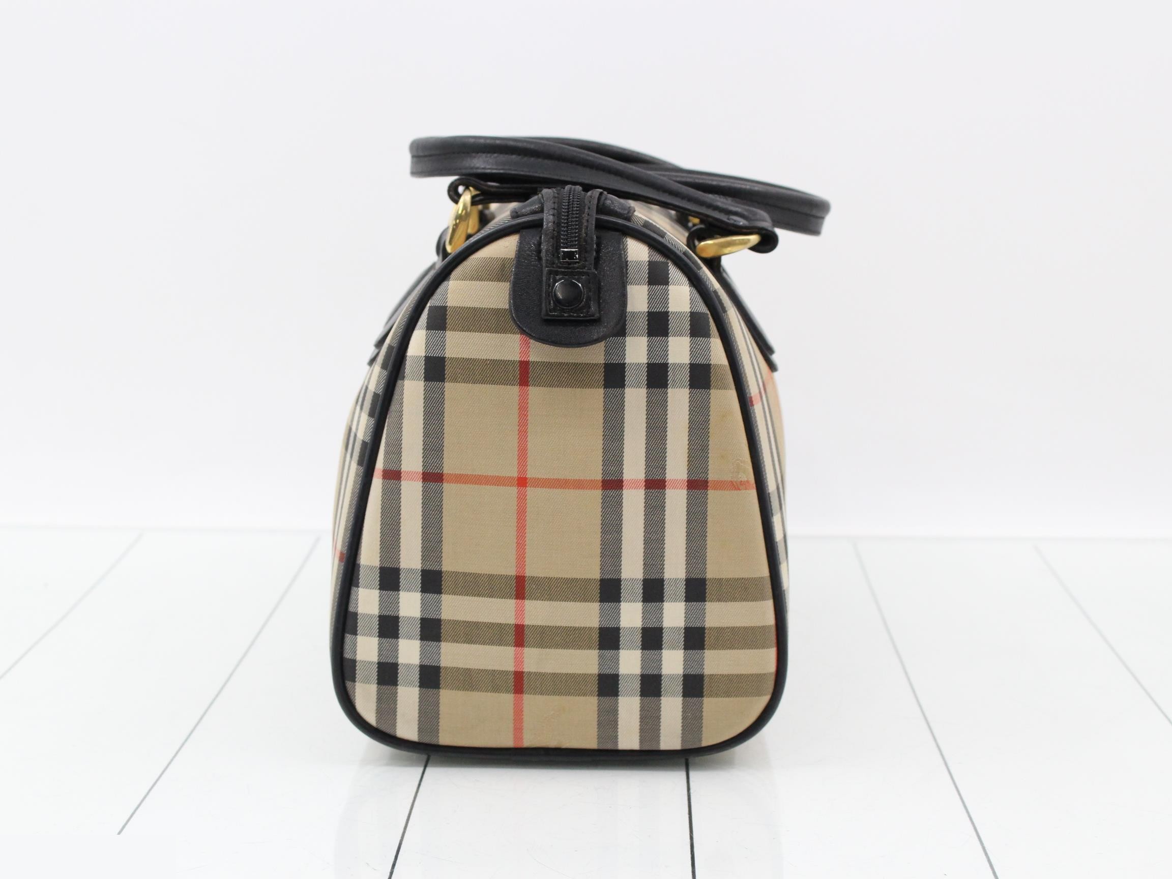 Nova Check Handbag Boston Bag — view 3
