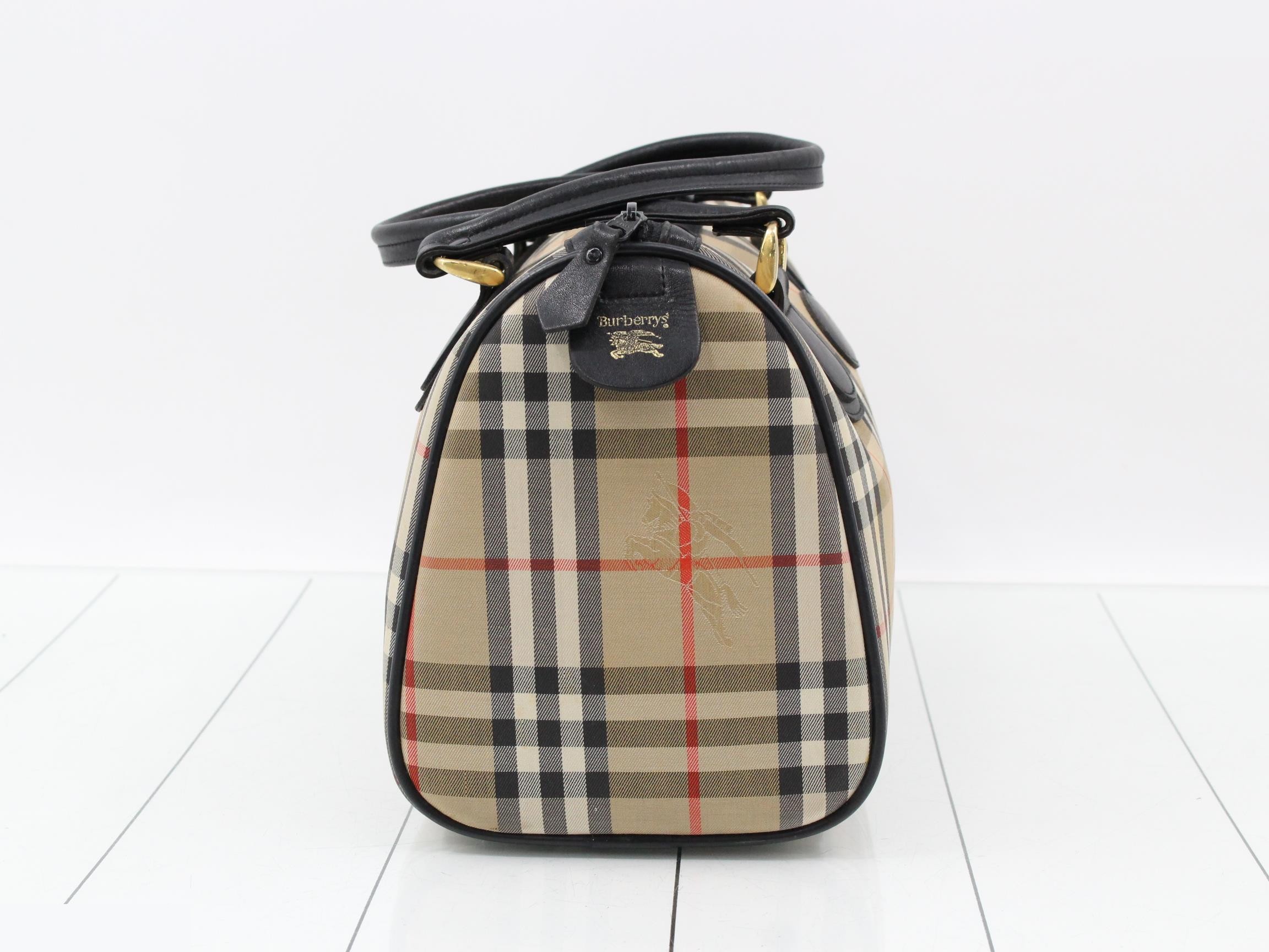 Nova Check Handbag Boston Bag — view 4