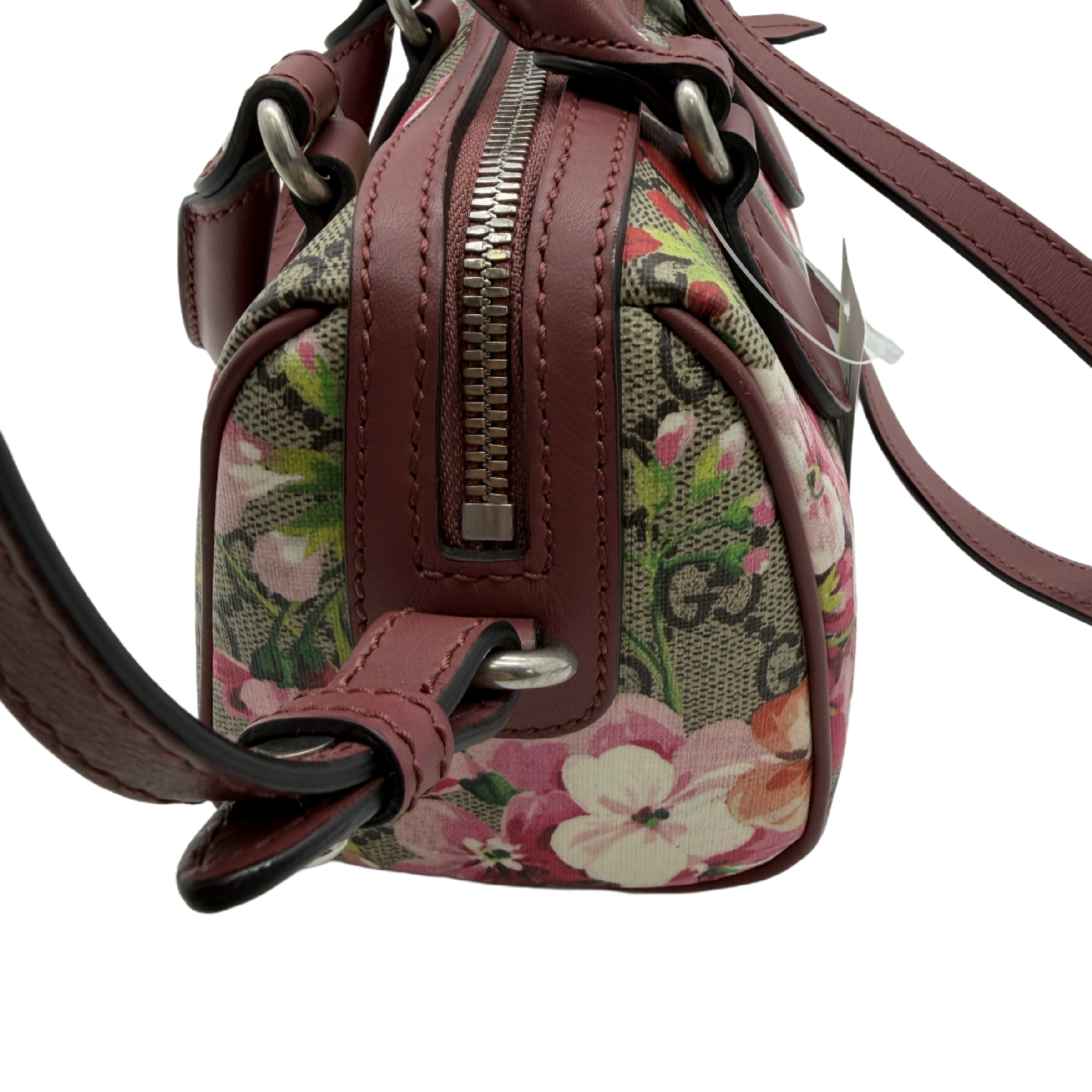 GG Supreme Blooms Two-Way Boston Bag Shoulder Bag — view 3