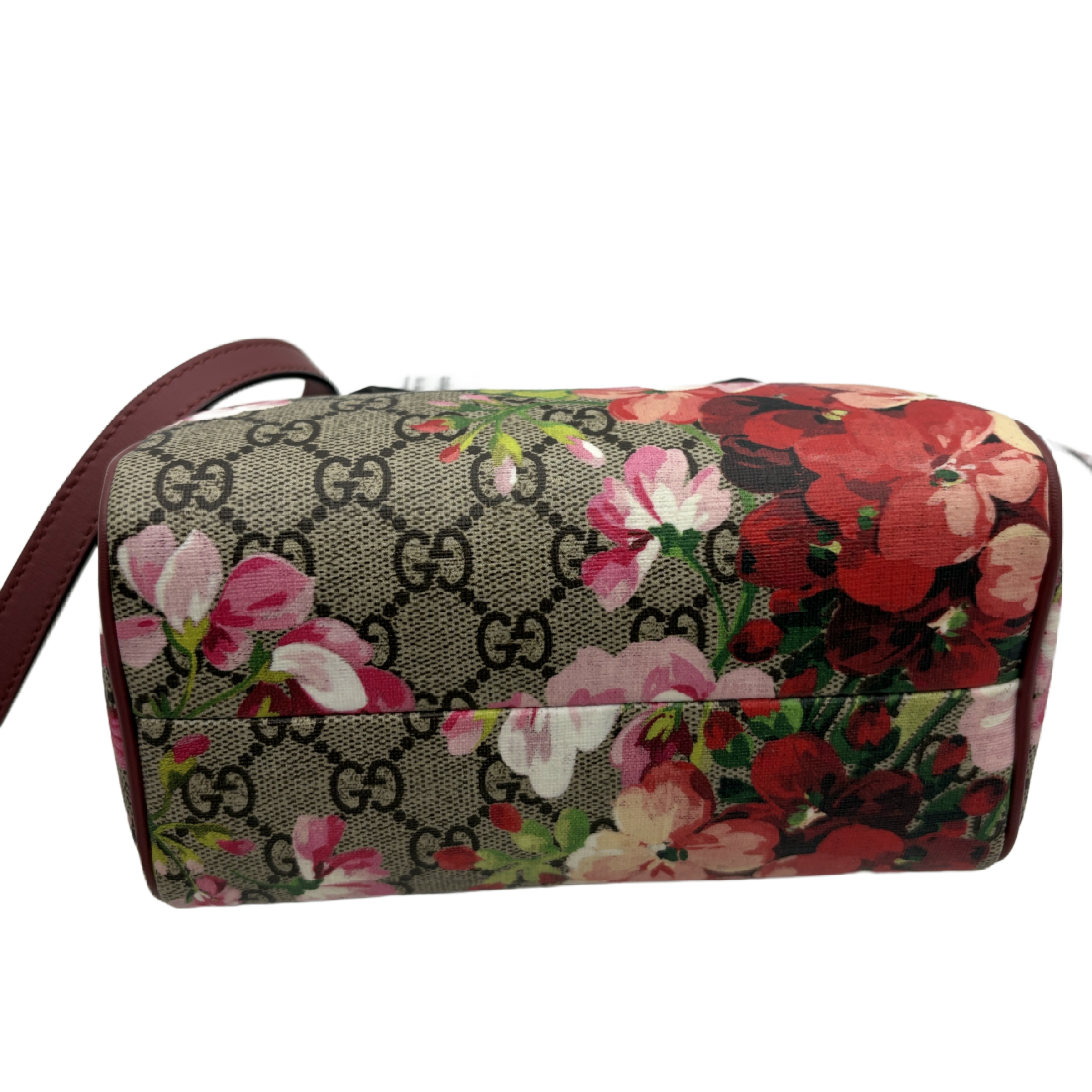 GG Supreme Blooms Two-Way Boston Bag Shoulder Bag — view 6
