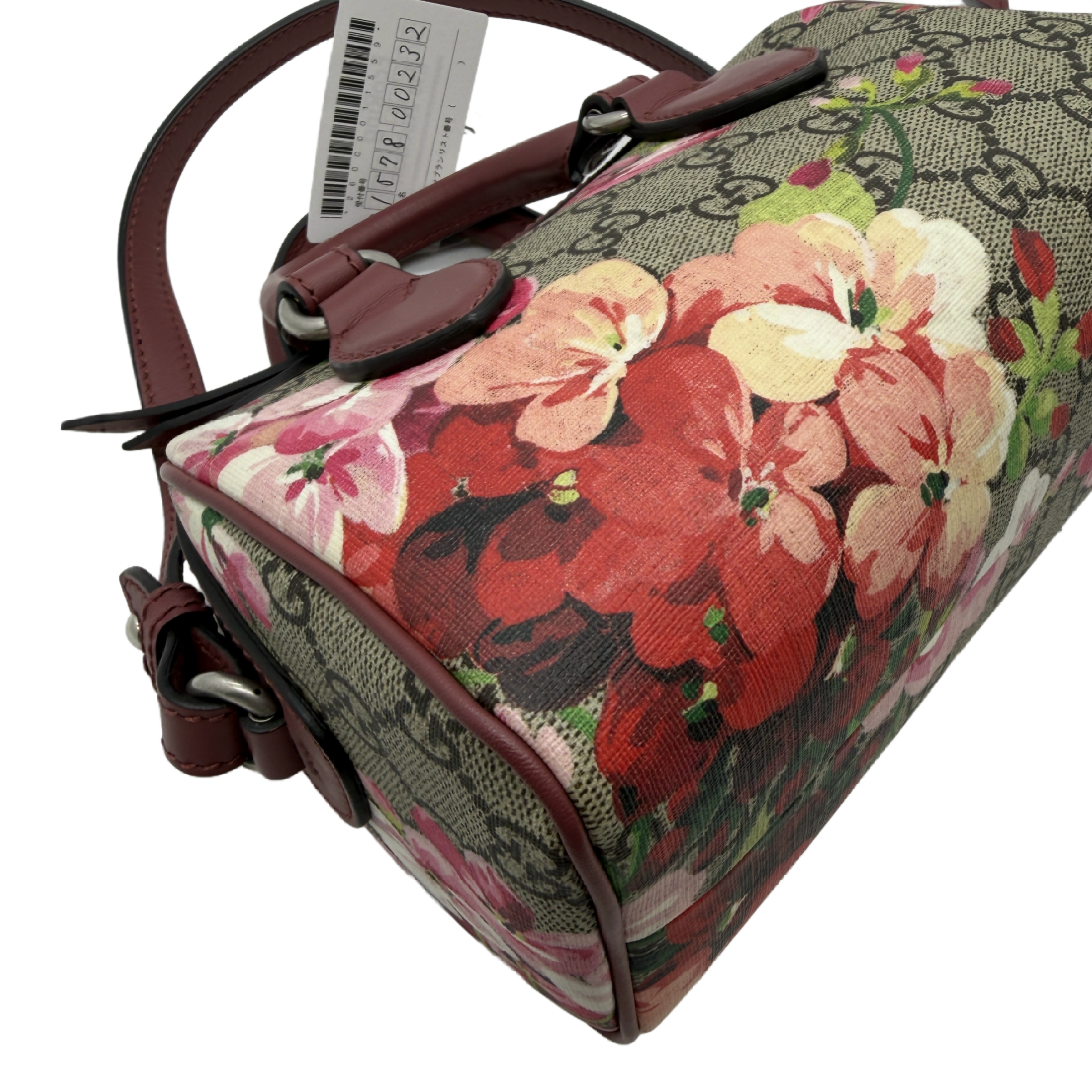 GG Supreme Blooms Two-Way Boston Bag Shoulder Bag — view 8