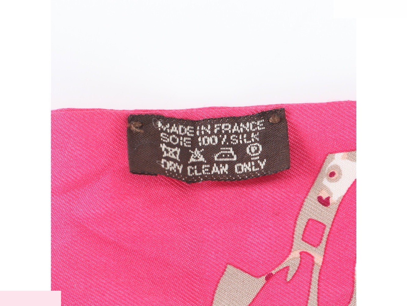 Tagged Twilly scarf - "Tout en Carre" (All in Carre) - 100% Silk — view 6