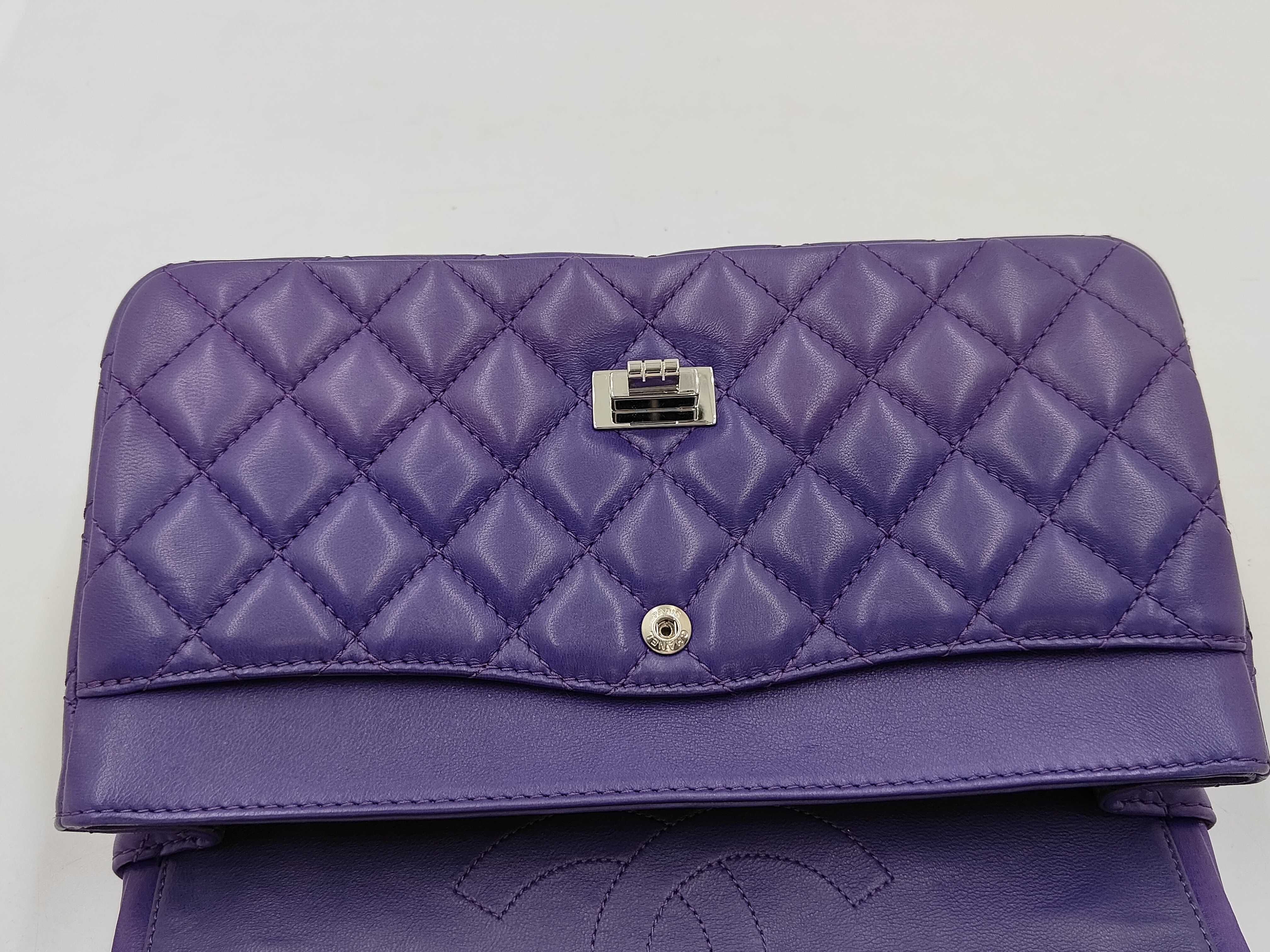 Double Flap Double Chain Shoulder Bag 2.55 Lambskin Serial Number 14 — view 11