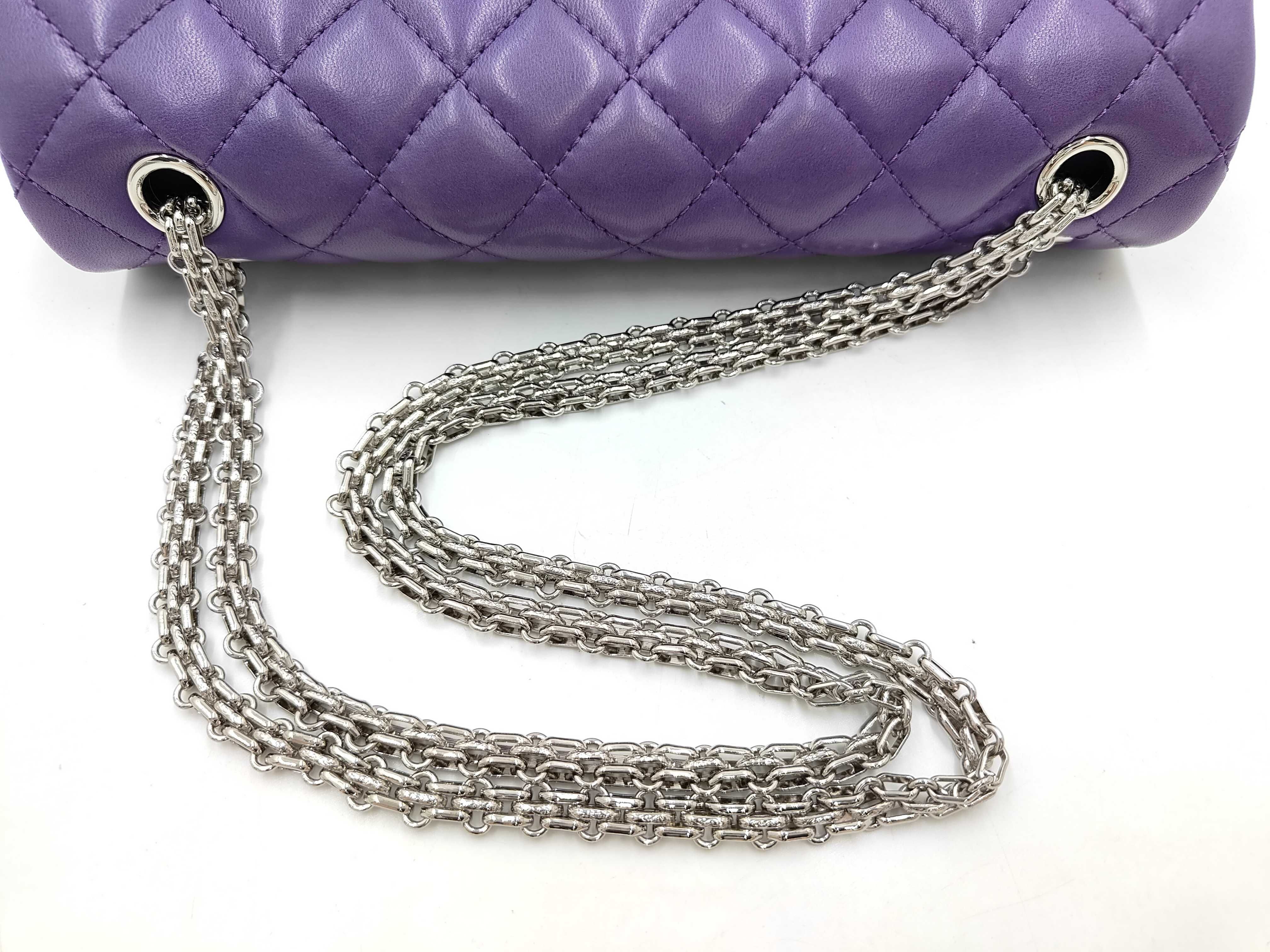 Double Flap Double Chain Shoulder Bag 2.55 Lambskin Serial Number 14 — view 5