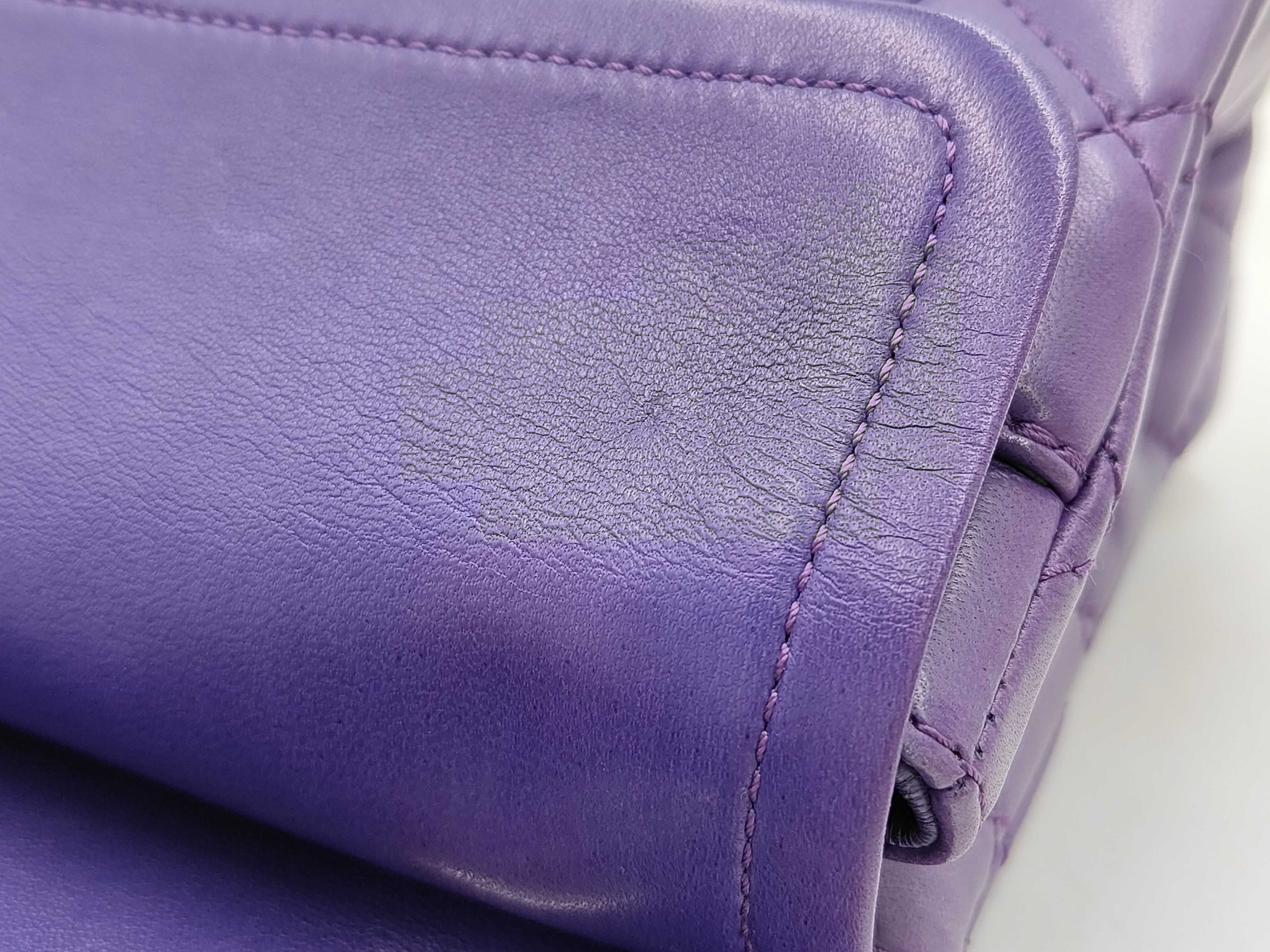 Double Flap Double Chain Shoulder Bag 2.55 Lambskin Serial Number 14 — view 10
