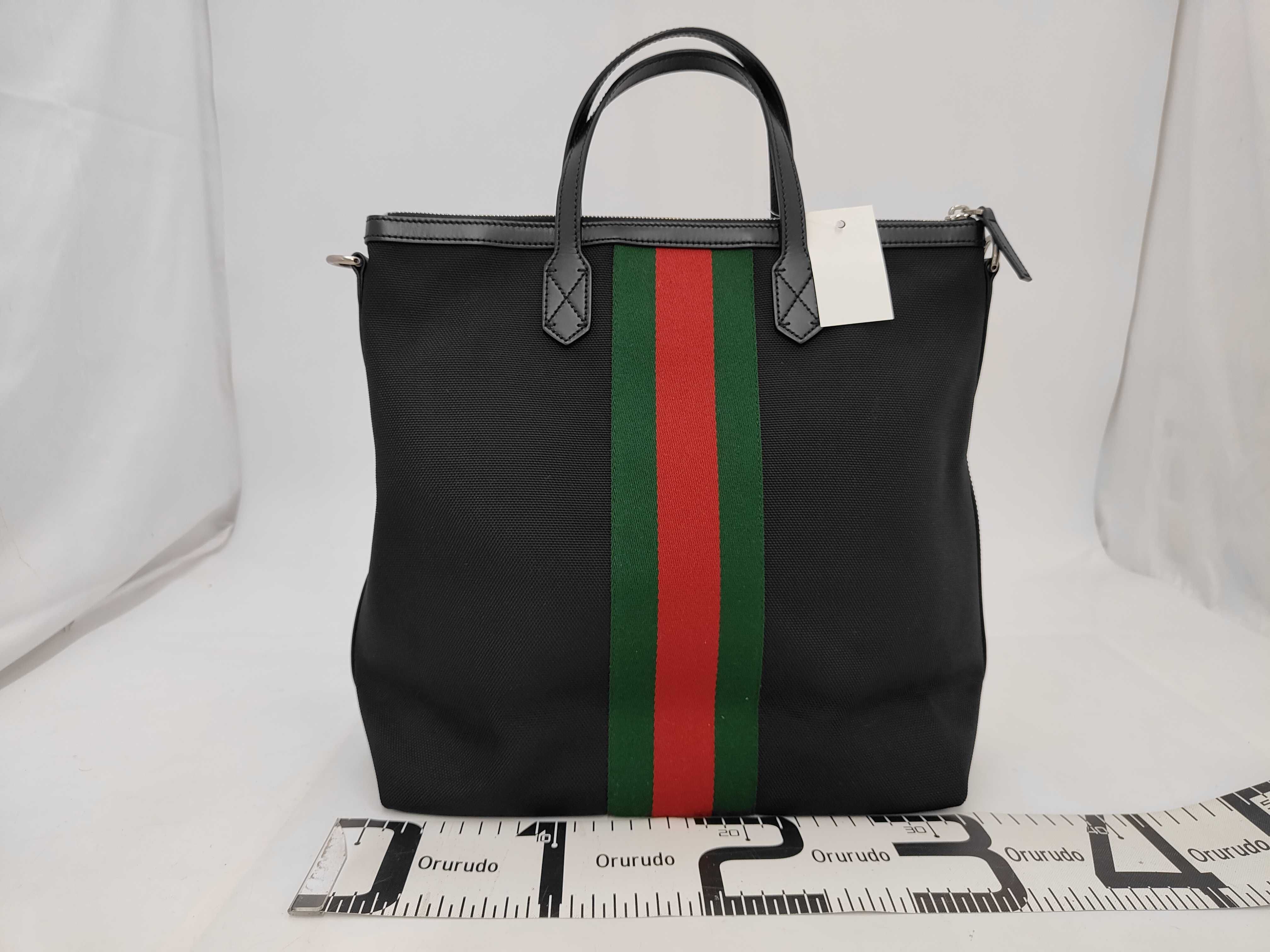 Nylon x Leather 2-Way Tote Bag 619751 Outlet Handbag — view 2