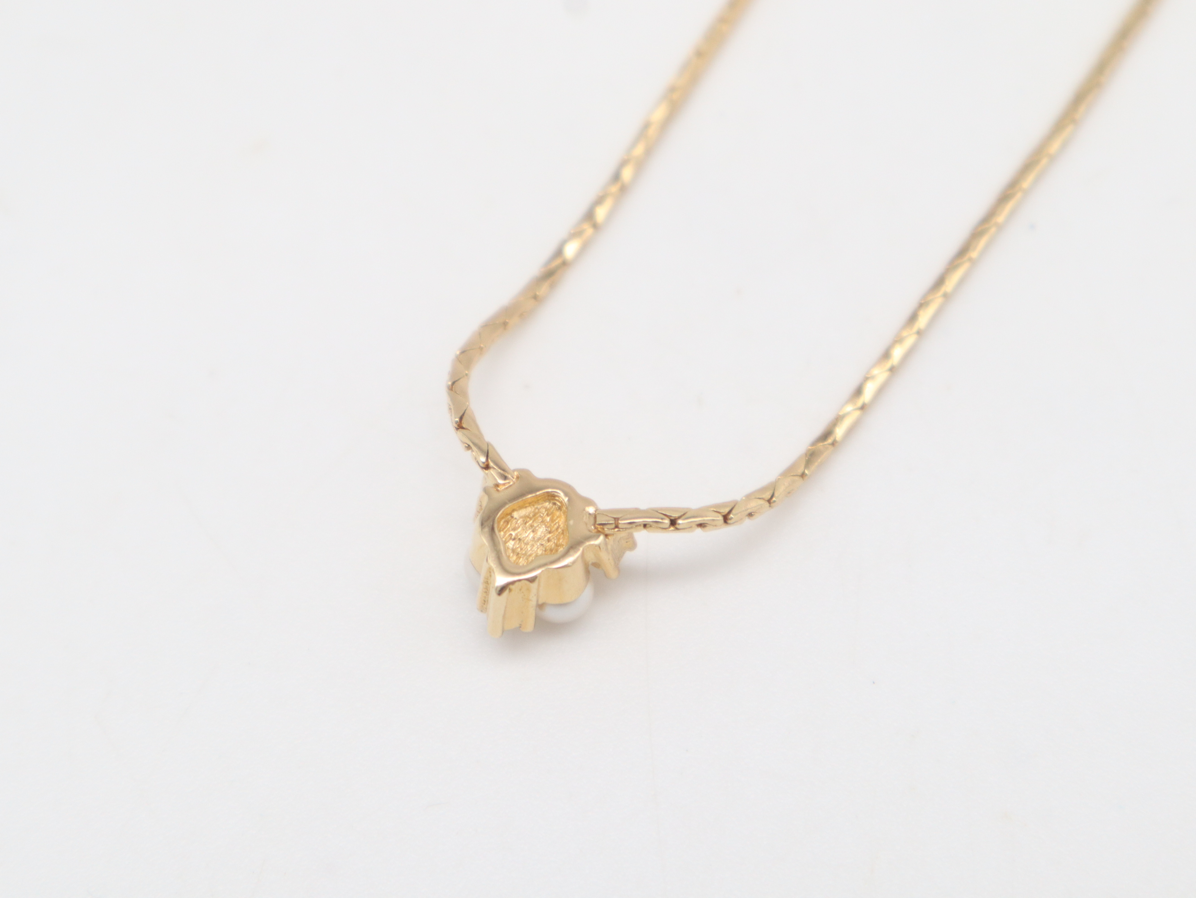 GP Faux Pearl Rhinestone Necklace — view 6