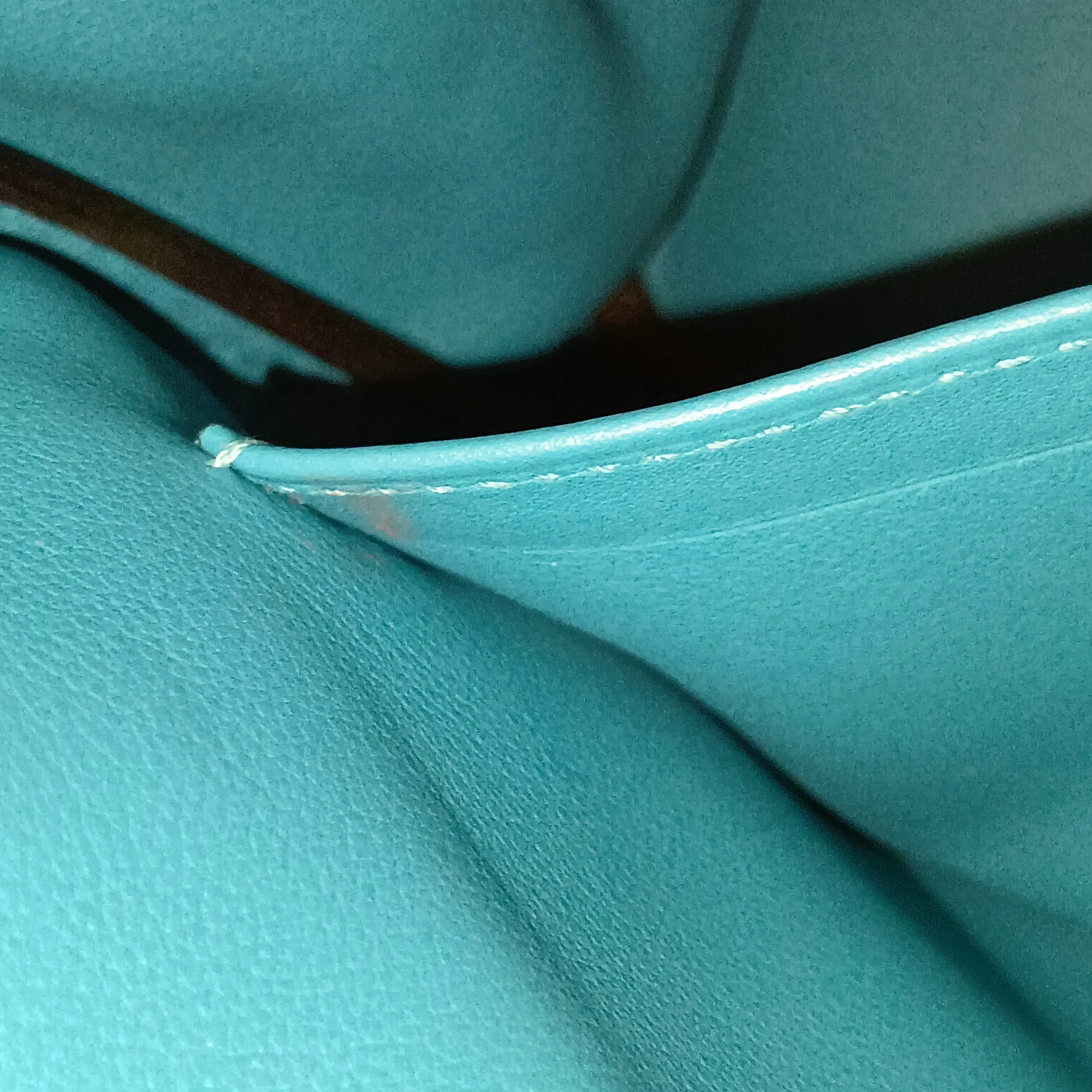 [Individually packaged] Hermes Birkin 30 Letournée Gillies Togo x Veau Swift Turquoise Silver Hardware T: 2015 — view 15