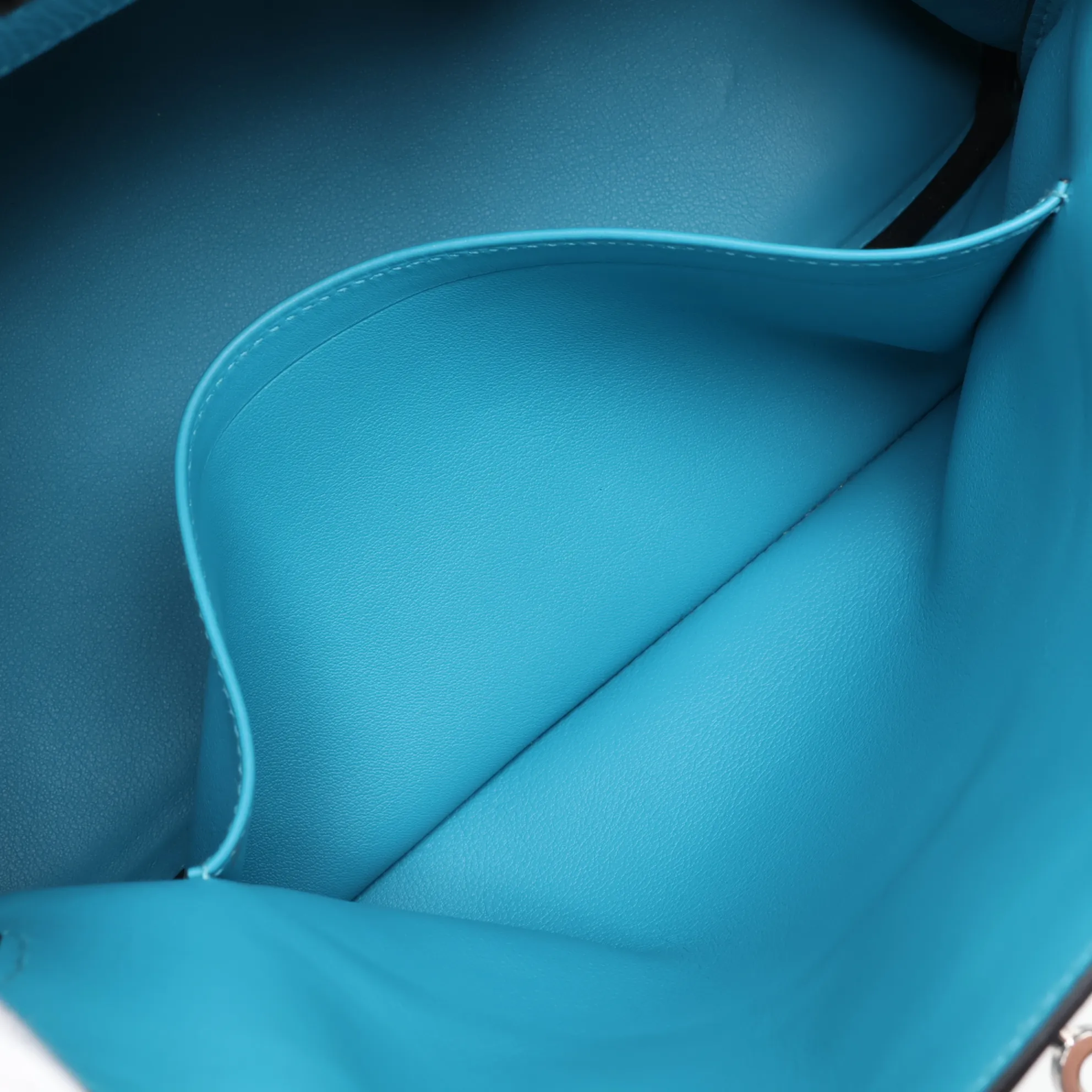 [Individually packaged] Hermes Birkin 30 Letournée Gillies Togo x Veau Swift Turquoise Silver Hardware T: 2015 — view 8