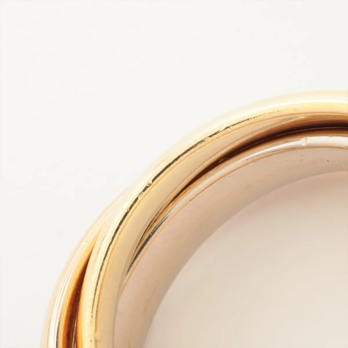 Trinity Ring 750 (Yellow Gold x Pink Gold x White Gold) 10.0g Size 51 542FLE (Dents) — view 4