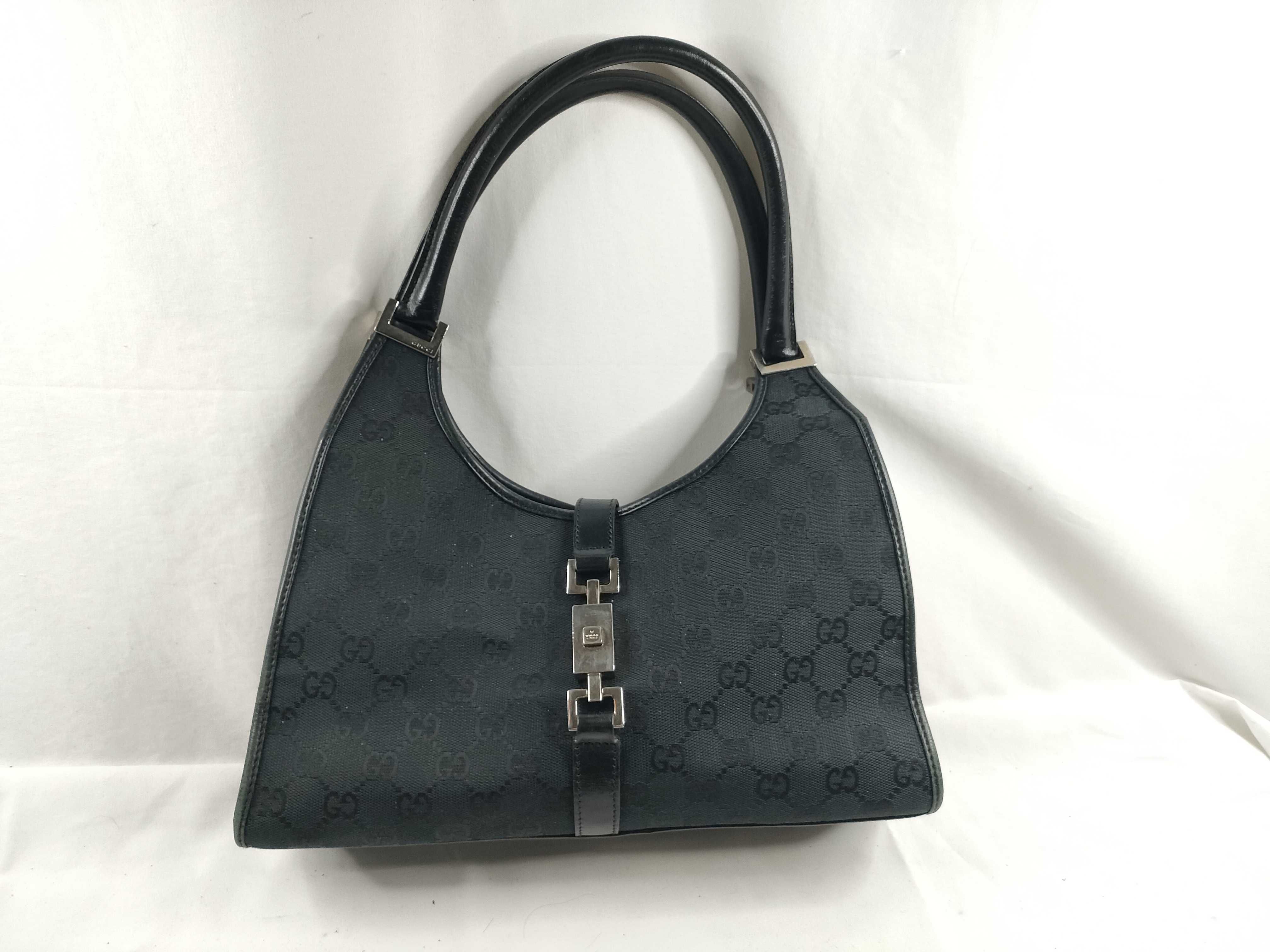 GG Canvas Jackie 002-1067 Black Handbag