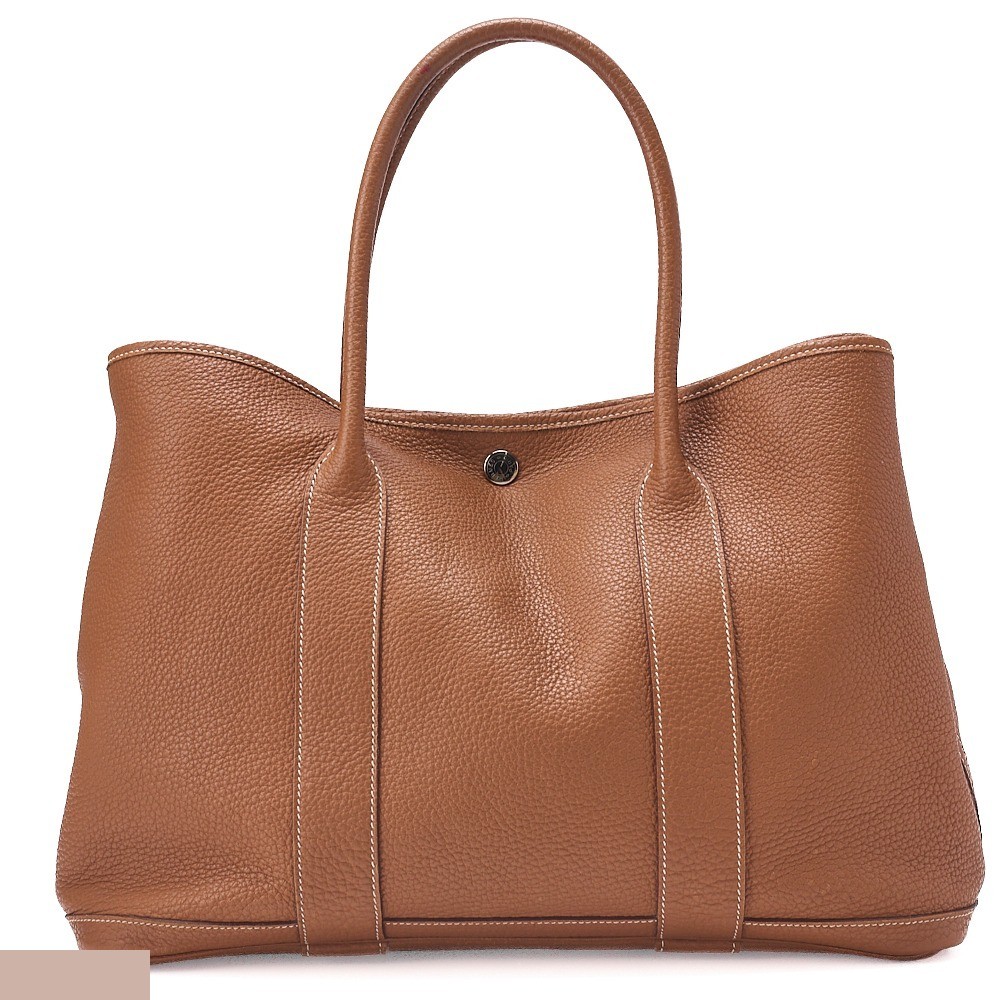 Garden Party Negonda Tote Bag, Gold, Silver Hardware, N Stamp — view 2