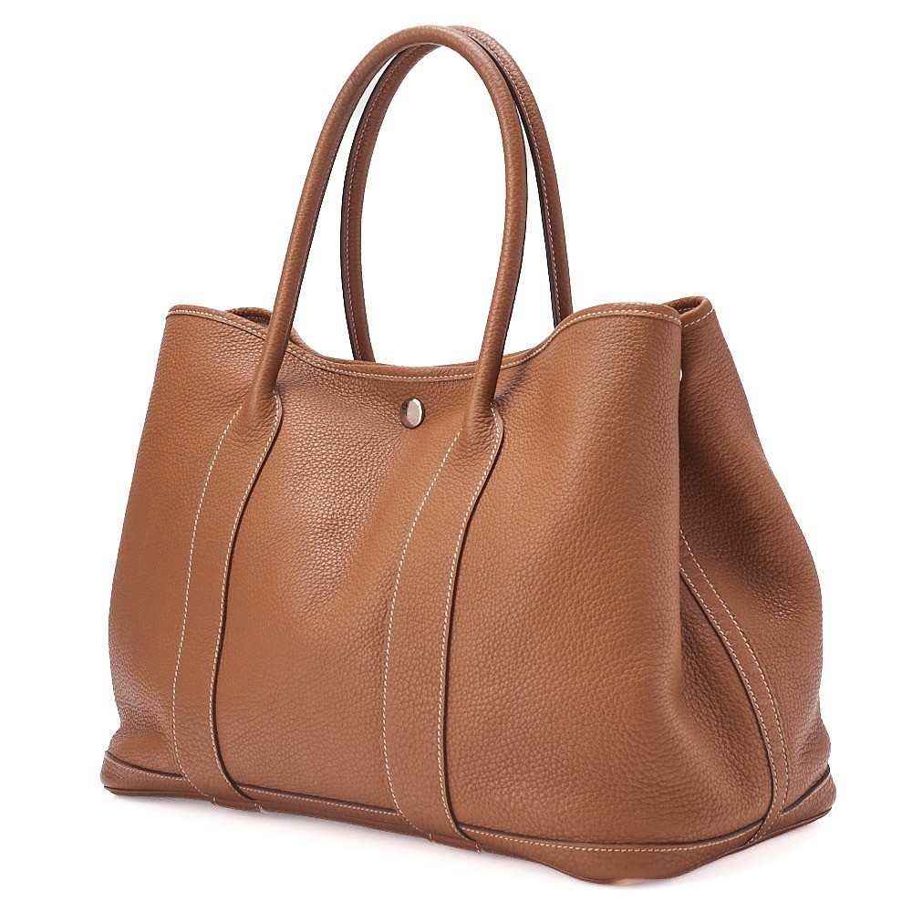 Garden Party Negonda Tote Bag, Gold, Silver Hardware, N Stamp — view 3