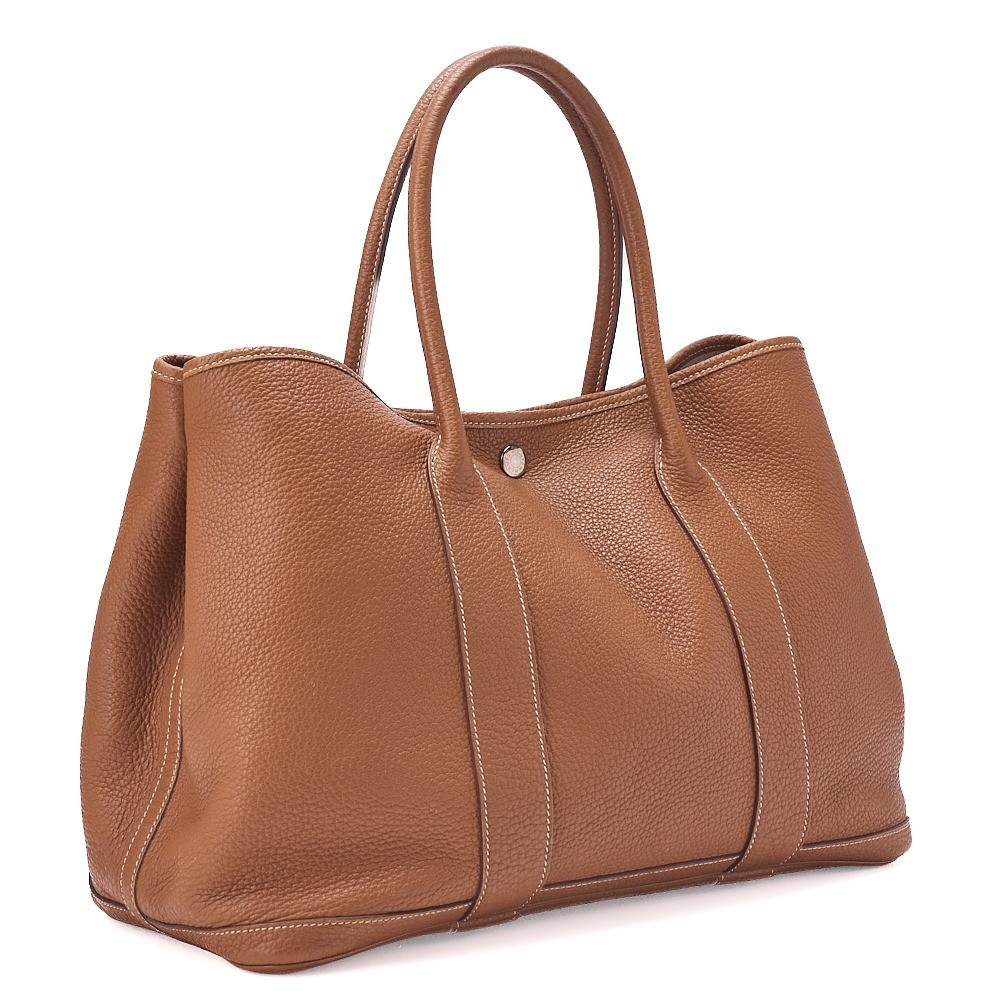 Garden Party Negonda Tote Bag, Gold, Silver Hardware, N Stamp — view 4