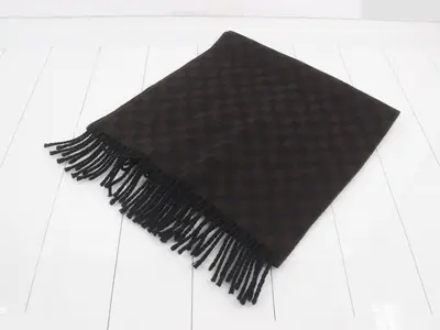 logo scarf with tags